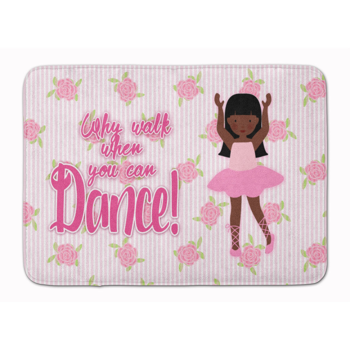 'Caroline'S Treasures Ballet Long Hair African American Floor Mat, 19 H X 27 W, Multicolor''