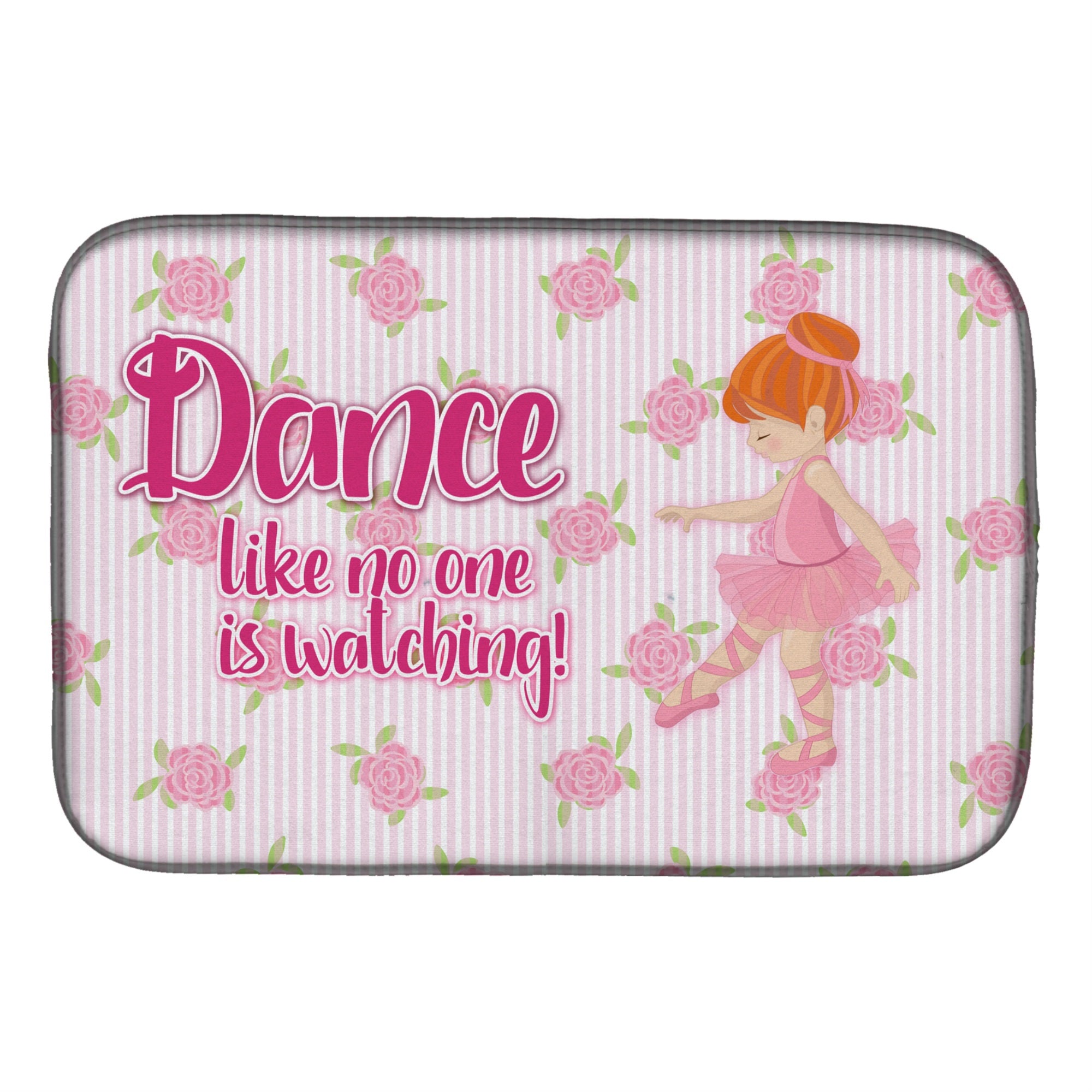'Caroline'S Treasures Ballet Dance Red Hair Dish Drying Mat, 14'''' X 21''''''