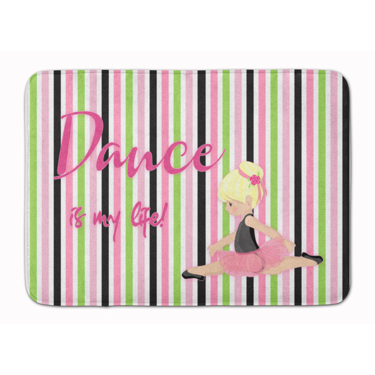 'Caroline'S Treasures Ballet Dance Is My Life Blonde Floor Mat, 19 H X 27 W, Multicolor''