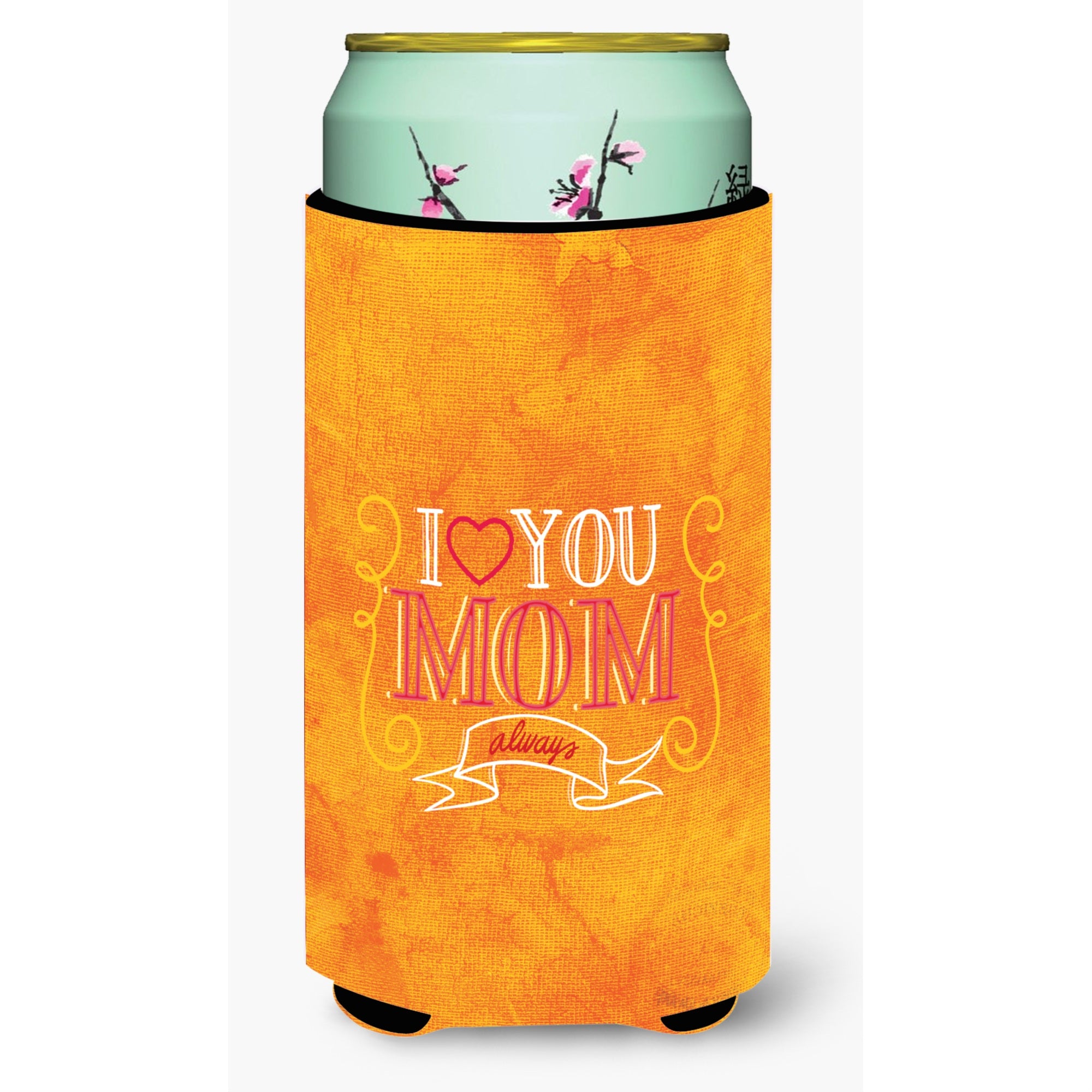 'Caroline'S Treasures I Love You Mom Tall Boy Beverage Insulator Hugger, Multicolor''