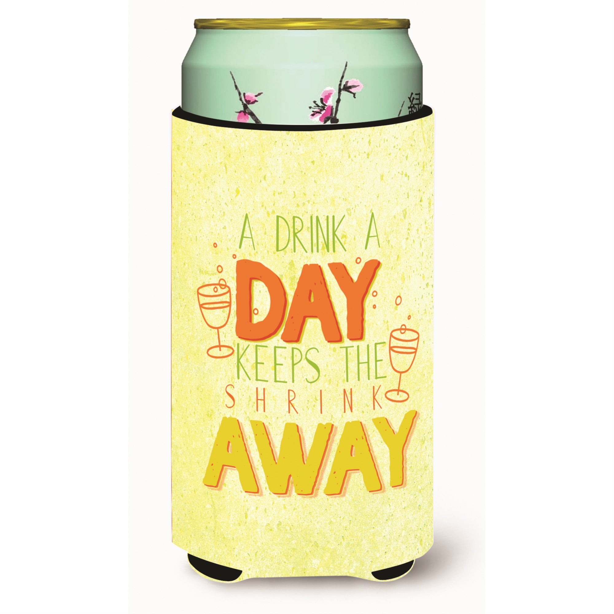 'Caroline'S Treasures A Drink A Day Tall Boy Beverage Insulator Hugger, Multicolor''
