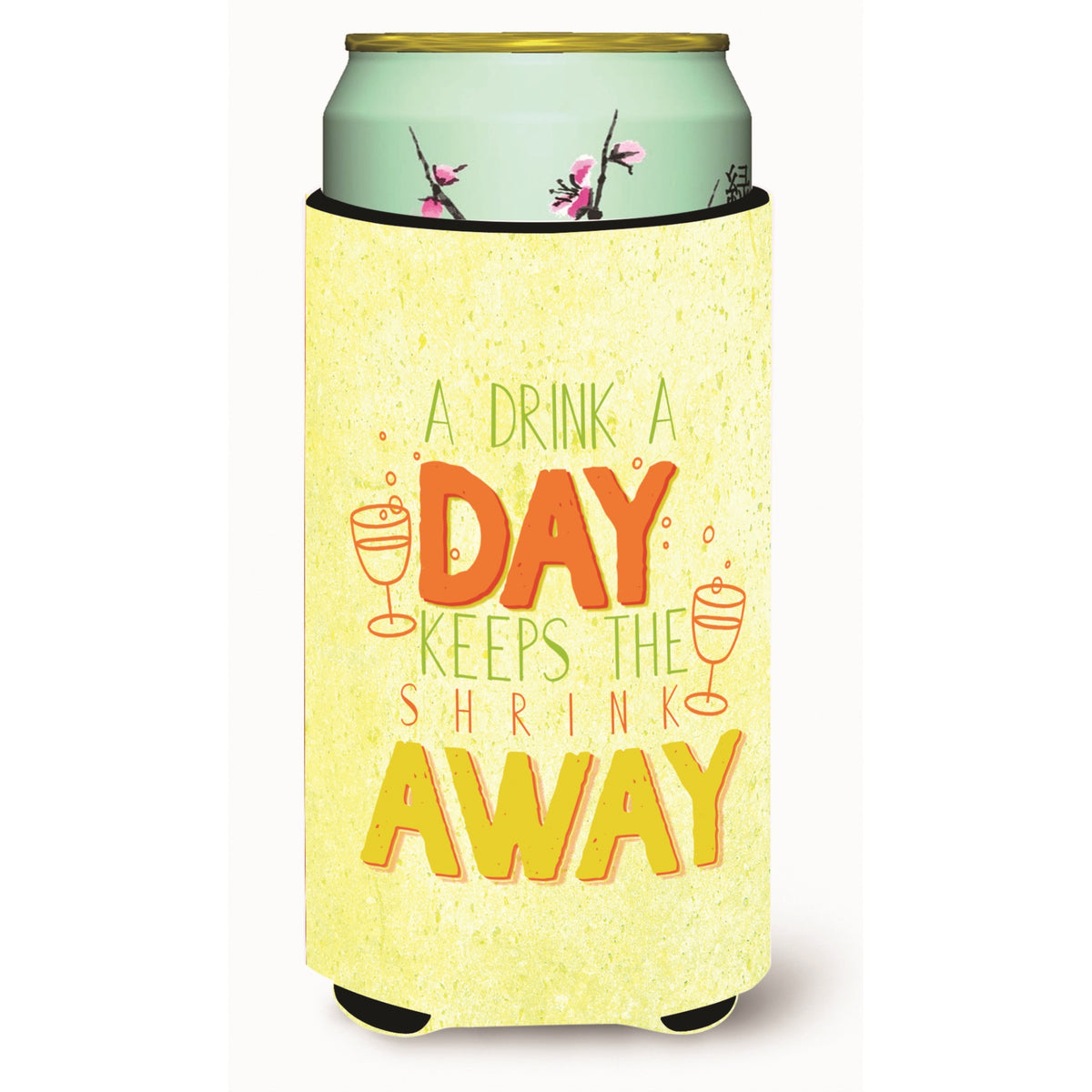 'Caroline'S Treasures A Drink A Day Tall Boy Beverage Insulator Hugger, Multicolor''