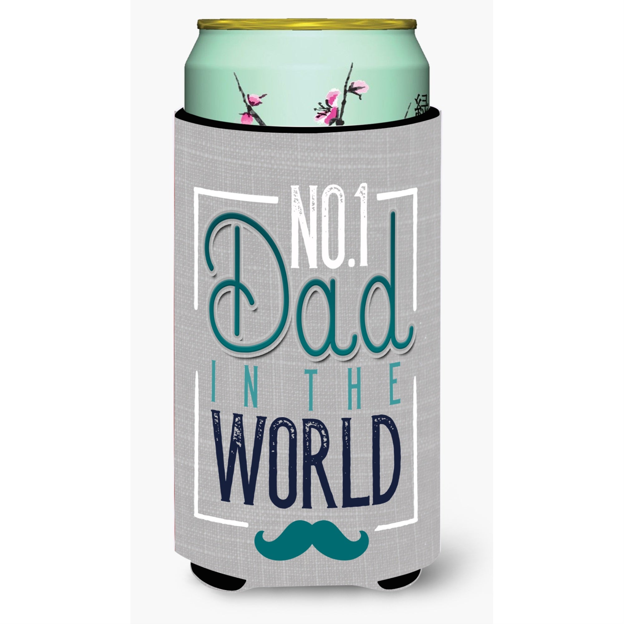 'Caroline'S Treasures No 1 Dad In The World Tall Boy Beverage Insulator Hugger, Multicolor''