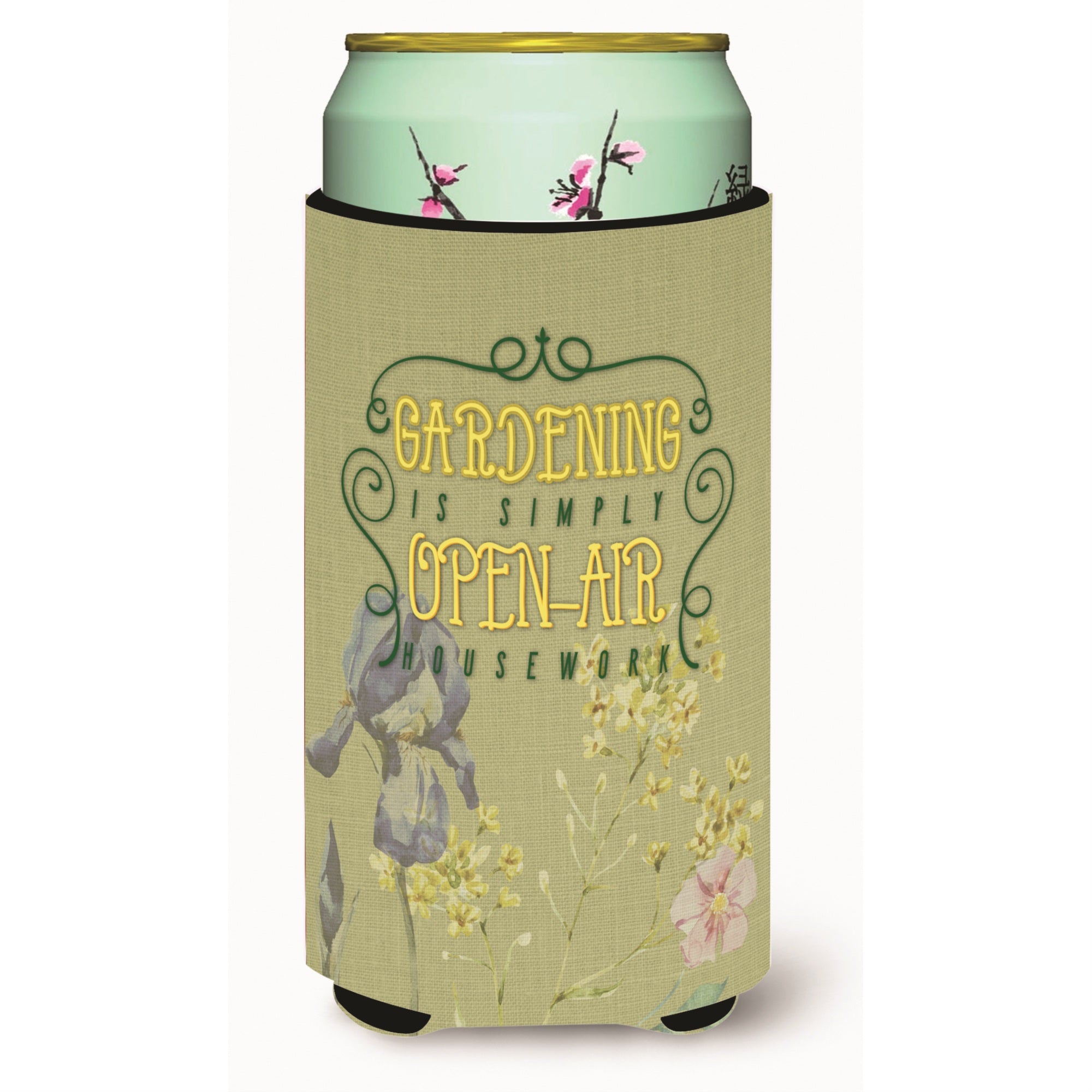 'Caroline'S Treasures Gardening Open Air Housework Tall Boy Beverage Insulator Hugger, Multicolor''