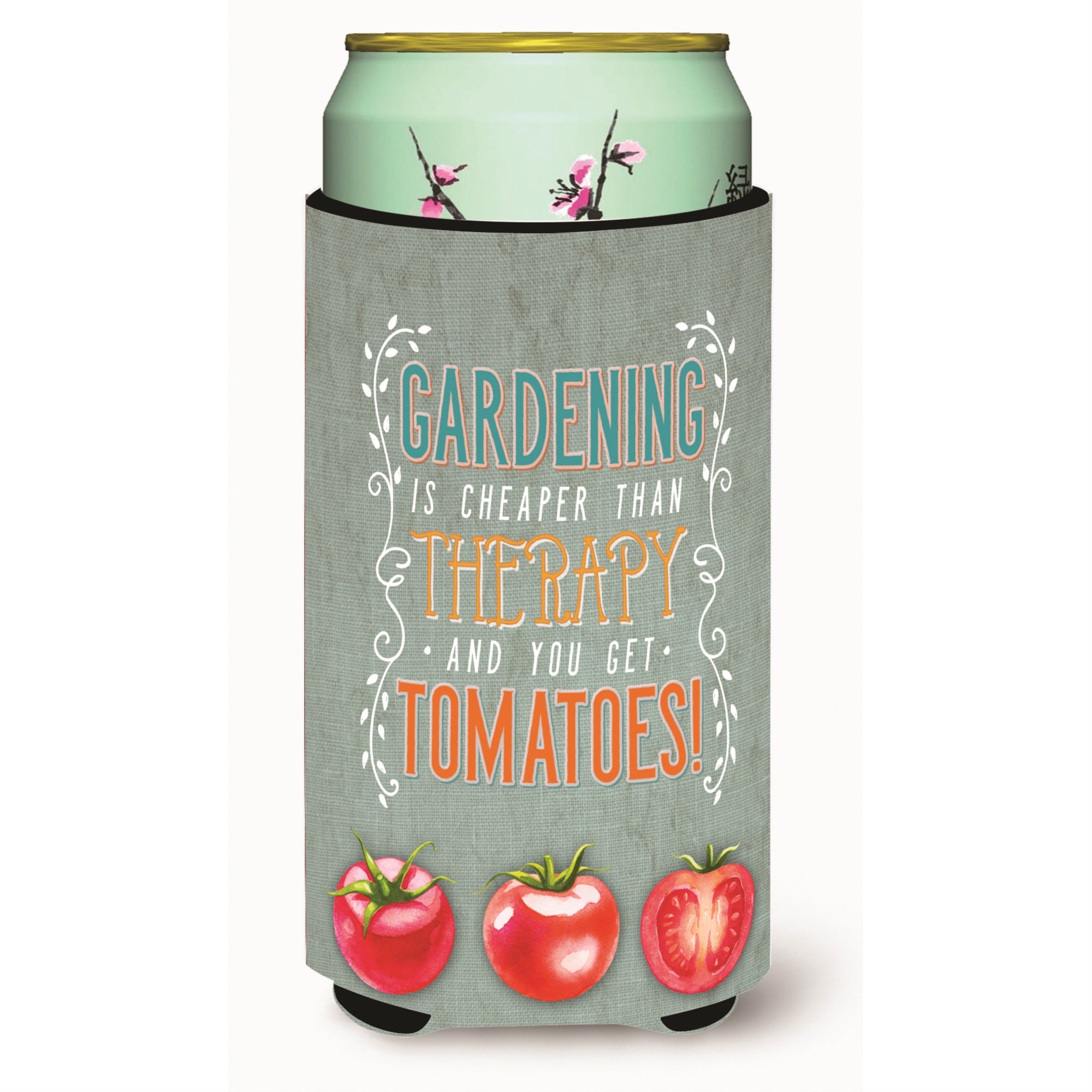 'Caroline'S Treasures Gardening Therapy & Tomatoes Tall Boy Beverage Insulator Hugger, Multicolor''