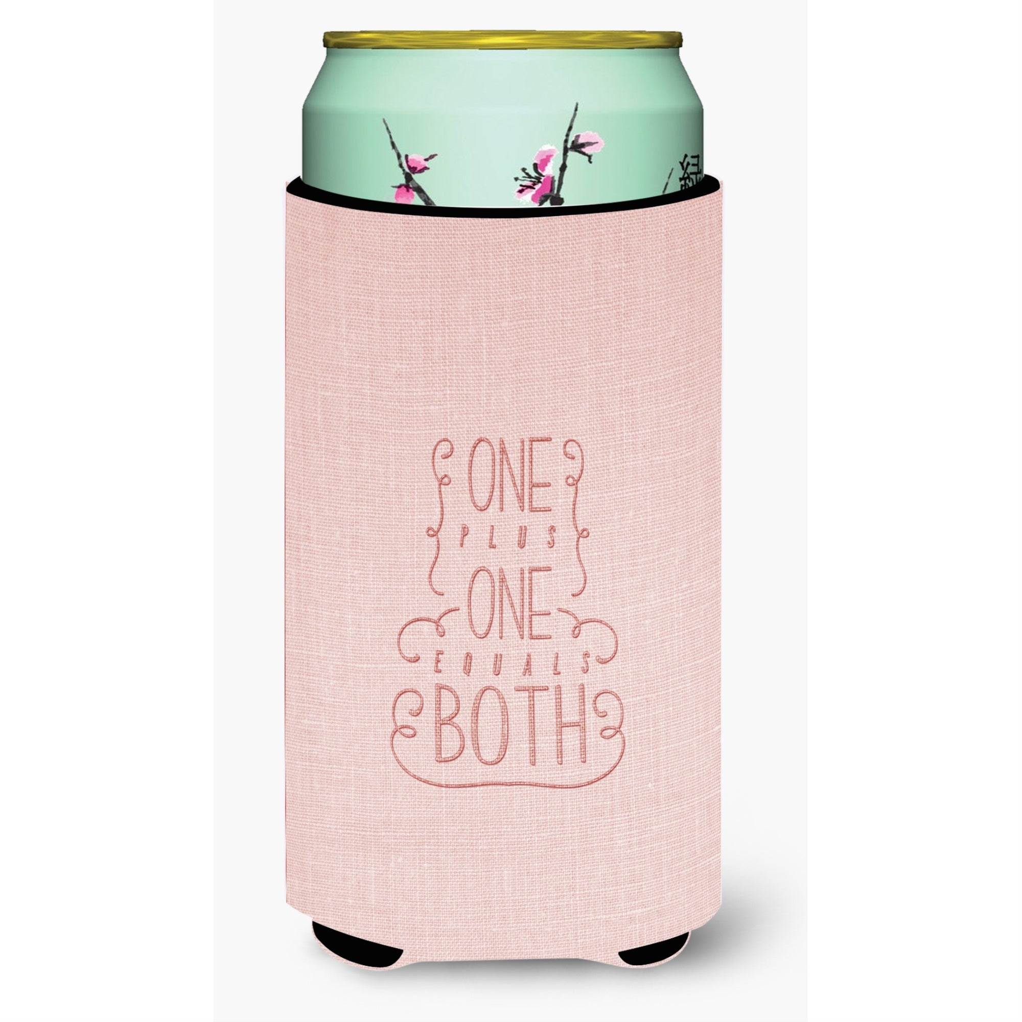 'Caroline'S Treasures One Plus One Equals Both Tall Boy Beverage Insulator Hugger, Multicolor''