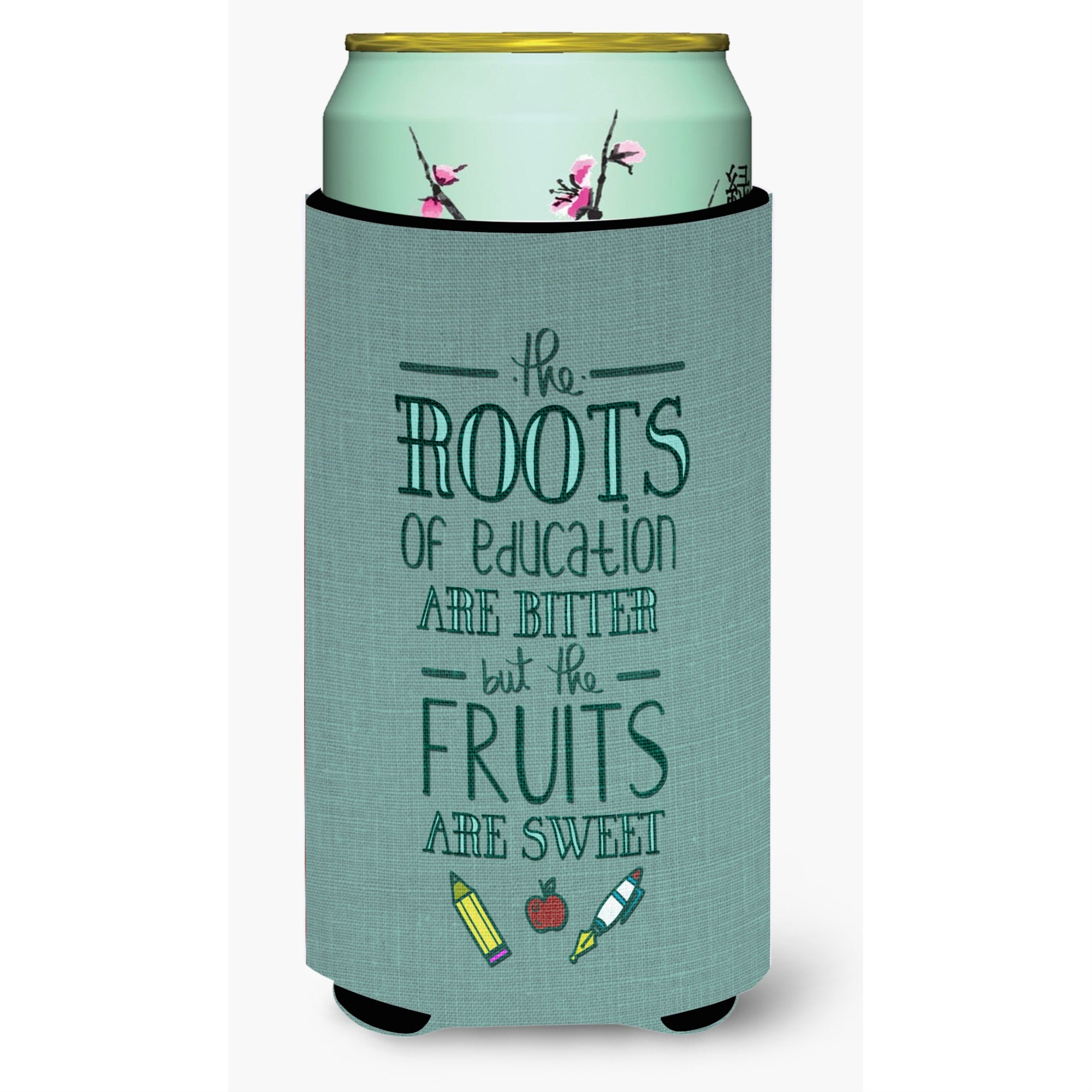 'Caroline'S Treasures Education Fruits Are Sweet Teacher Tall Boy Beverage Insulator Hugger, Multicolor''