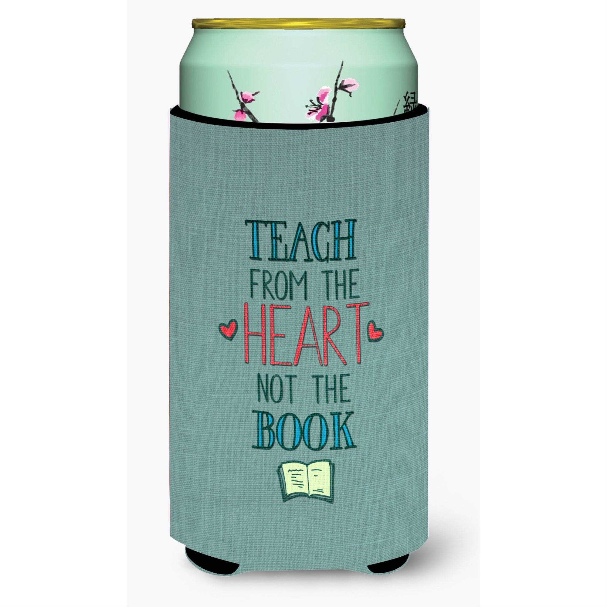 'Caroline'S Treasures Teach From The Heart Teacher Tall Boy Beverage Insulator Hugger, Multicolor''