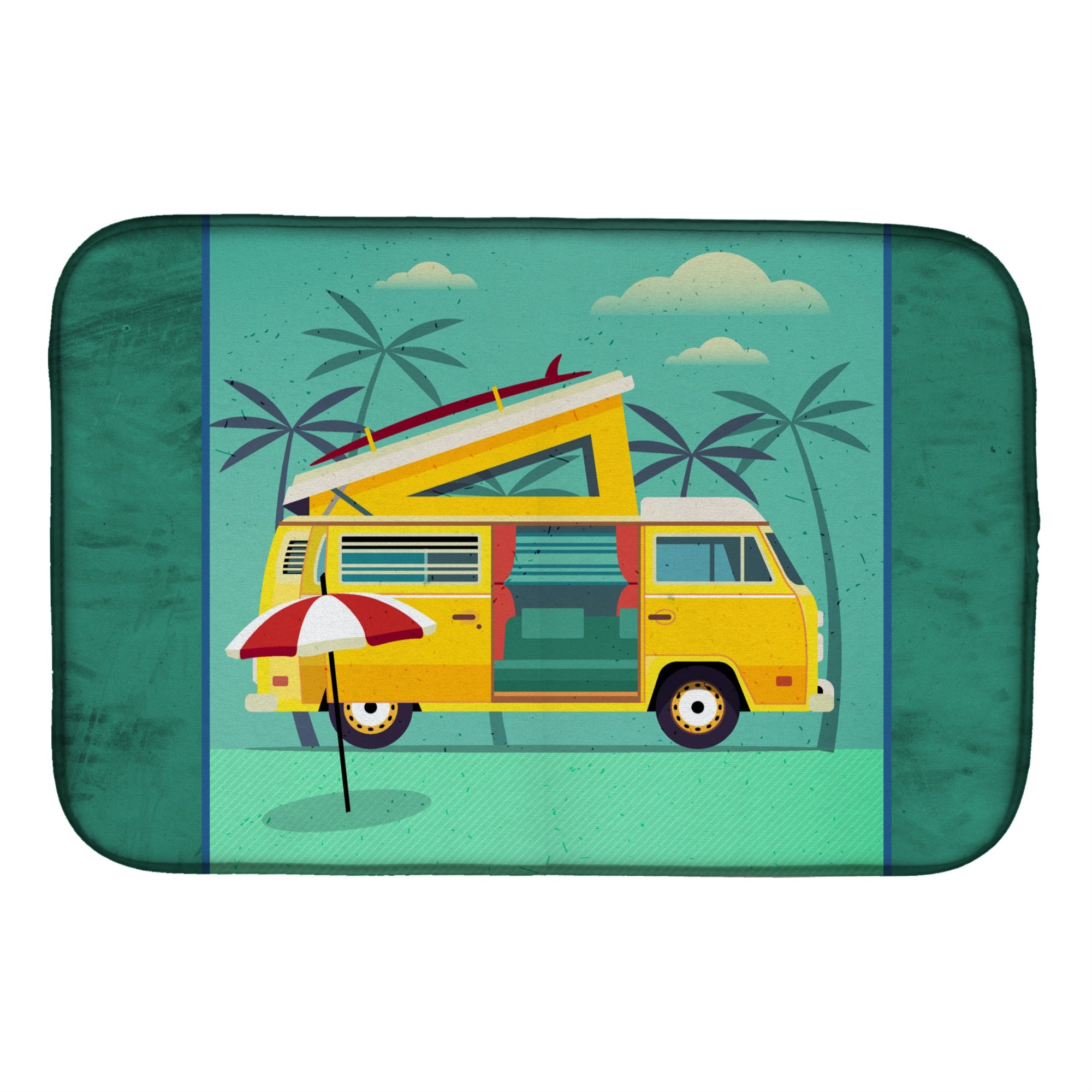 'Caroline'S Treasures Greatest Adventure Camper Van Dish Drying Mat, 14'''' X 21''''''
