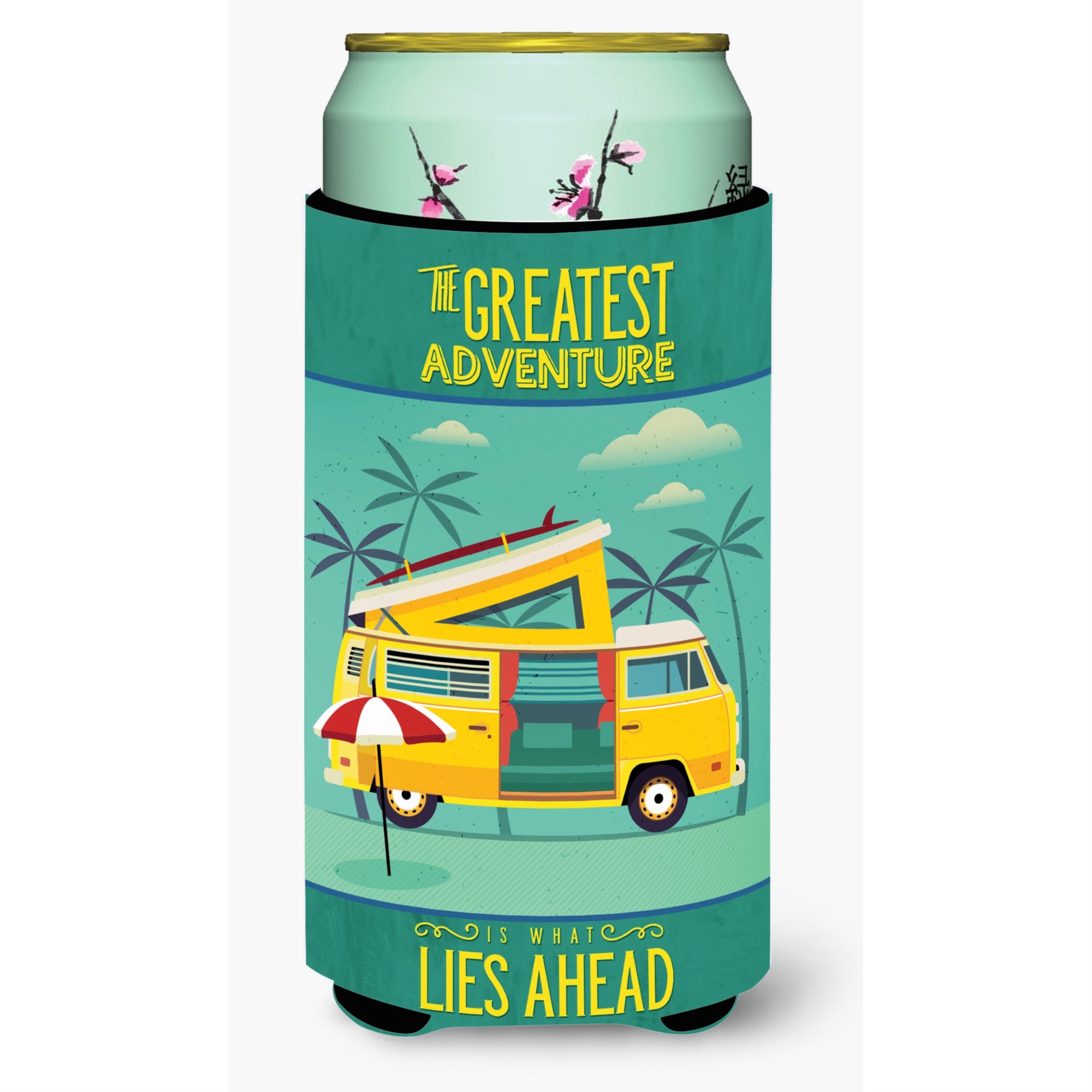 'Caroline'S Treasures Greatest Adventure Camper Van Tall Boy Beverage Insulator Hugger, Multicolor''