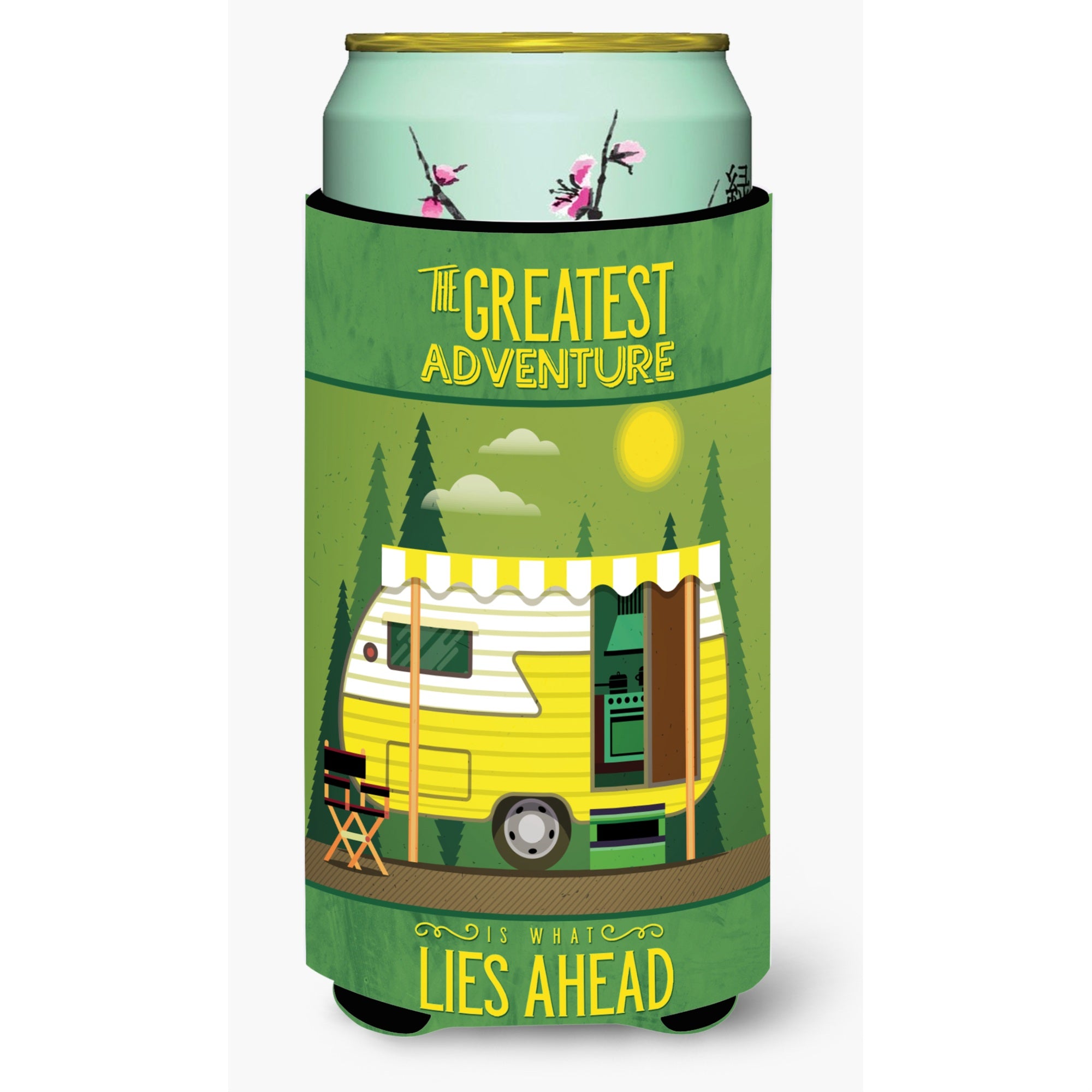 'Caroline'S Treasures Greatest Adventure Retro Camper Tall Boy Beverage Insulator Hugger, Multicolor''