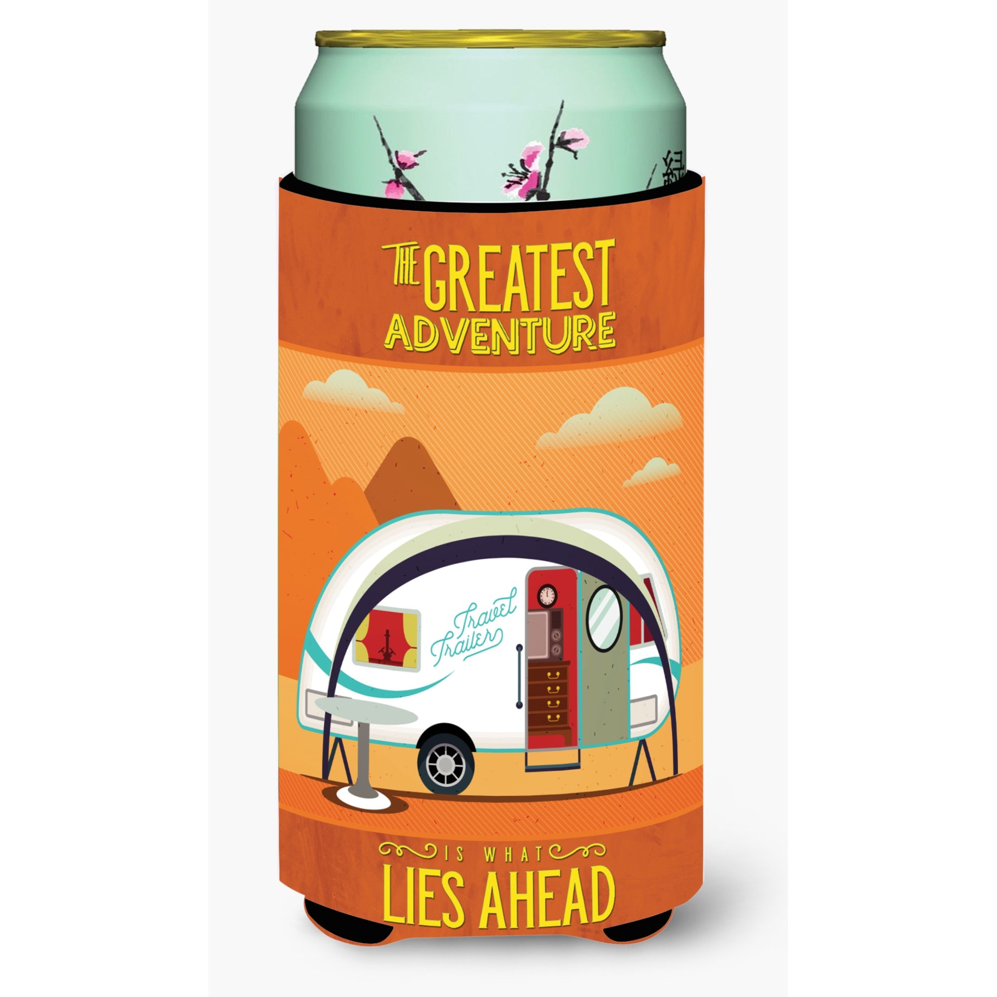 'Caroline'S Treasures Greatest Adventure New Camper Tall Boy Beverage Insulator Hugger, Multicolor''