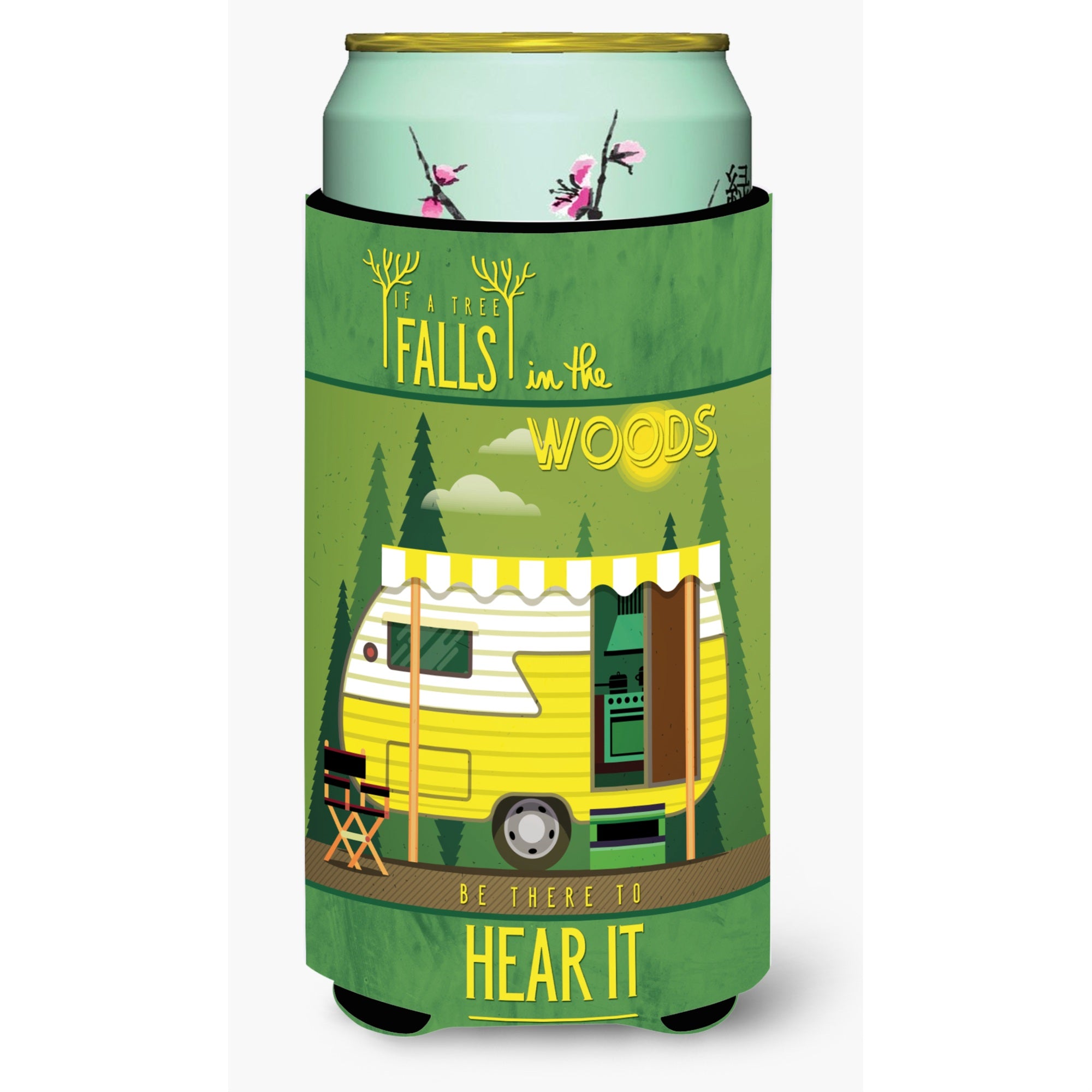 'Caroline'S Treasures Be In The Woods Retro Camper Tall Boy Beverage Insulator Hugger, Multicolor''