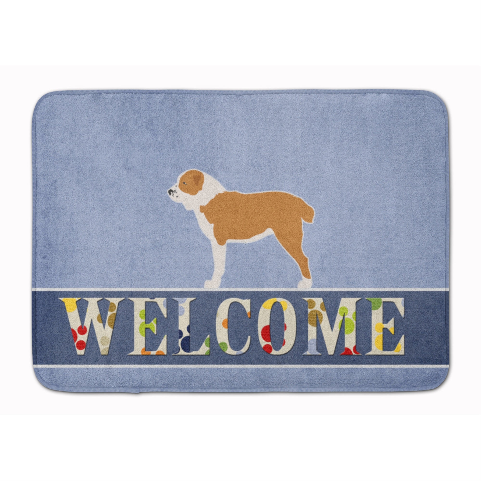 'Caroline'S Treasures Central Asian Shepherd Dog Welcome Floor Mat, 19 X 27, Multicolor''