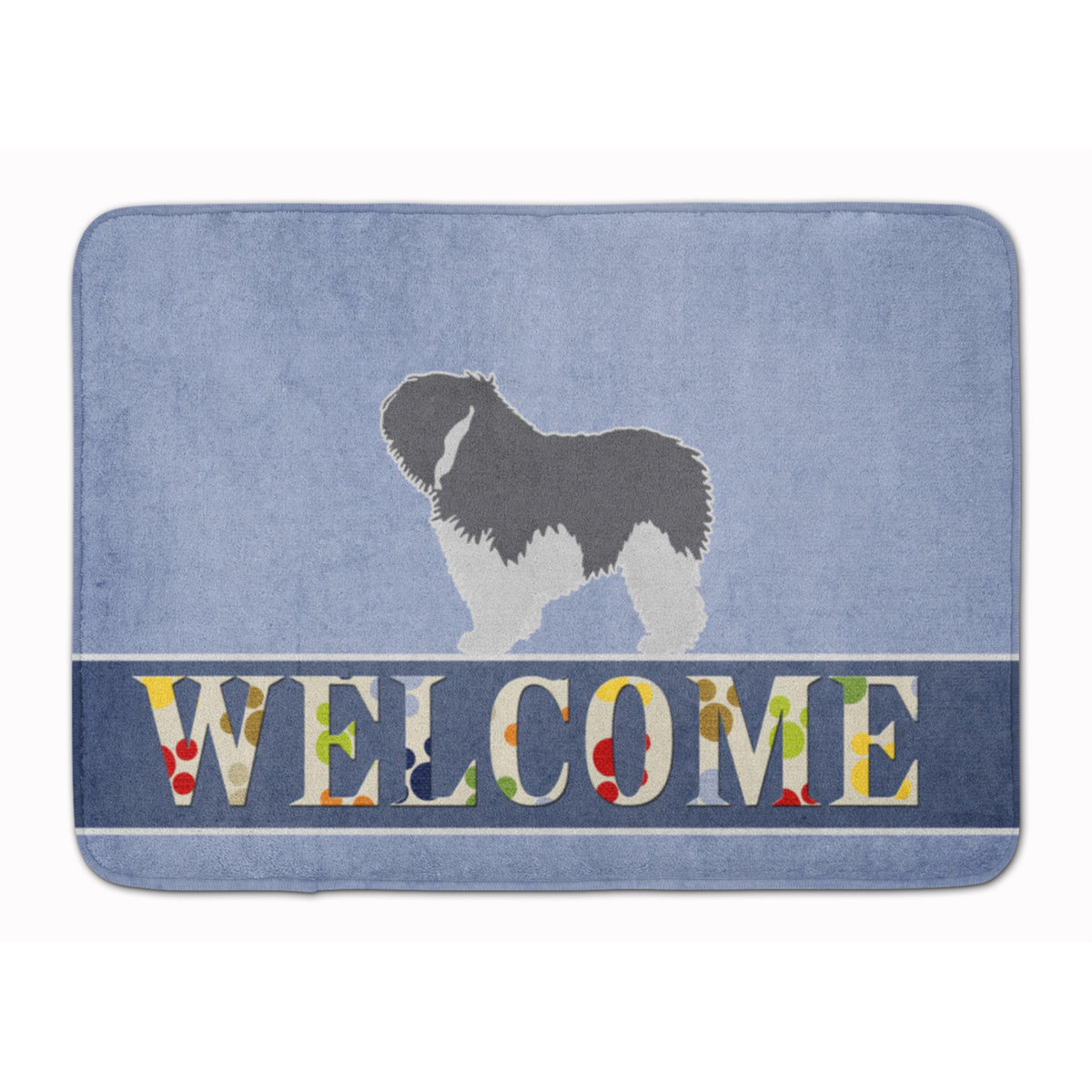 'Caroline'S Treasures Polish Lowland Sheepdog Dog Welcome Floor Mat, 19 X 27, Multicolor''