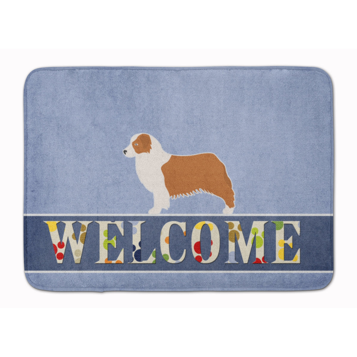 'Caroline'S Treasures Australian Shepherd Dog Welcome Floor Mat, 19 X 27, Multicolor''
