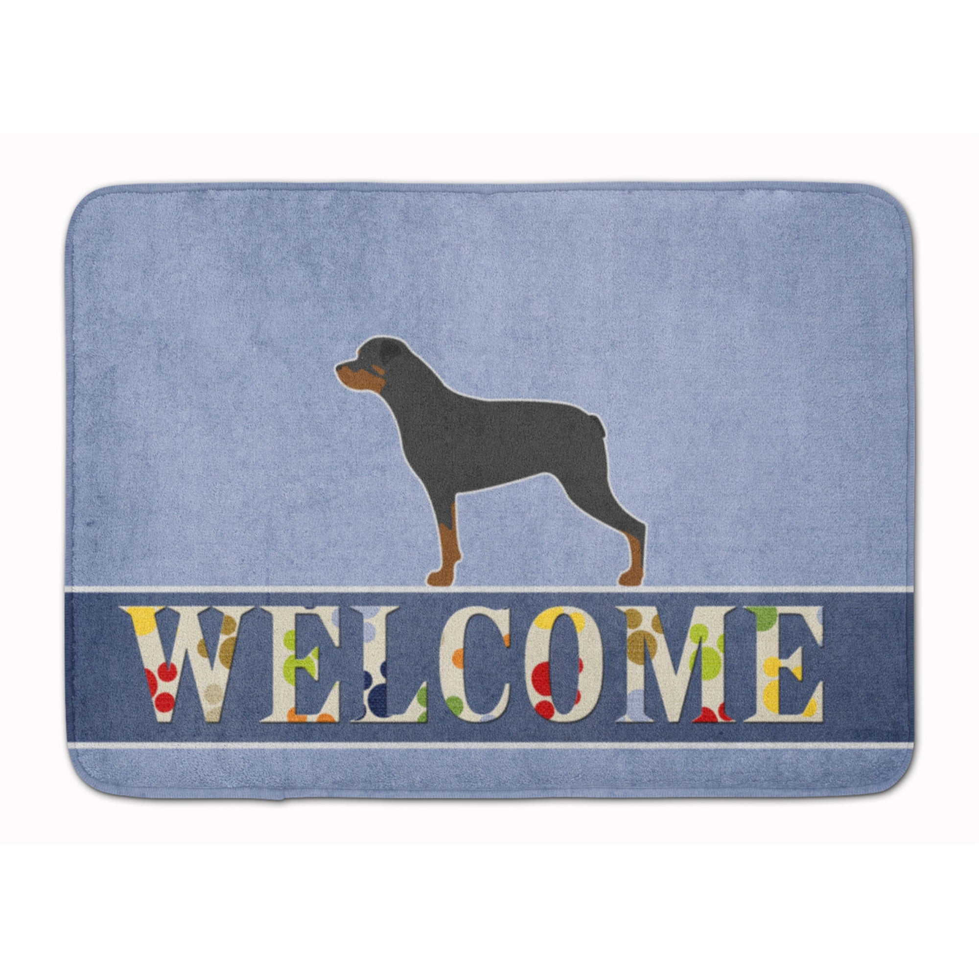 'Caroline'S Treasures Rottweiler Welcome Floor Mat, 19 X 27, Multicolor''