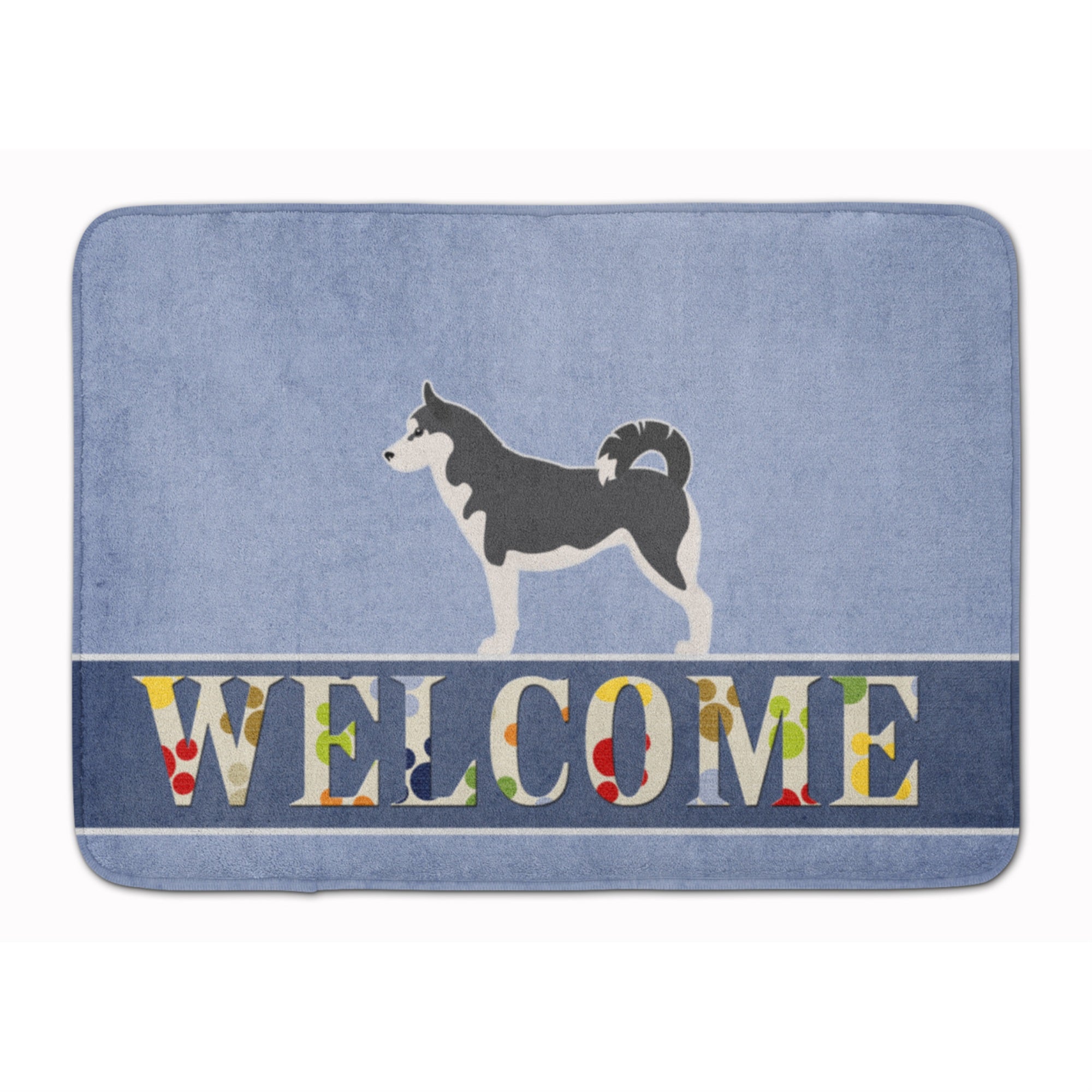 'Caroline'S Treasures Siberian Husky Welcome Floor Mat, 19 X 27, Multicolor''