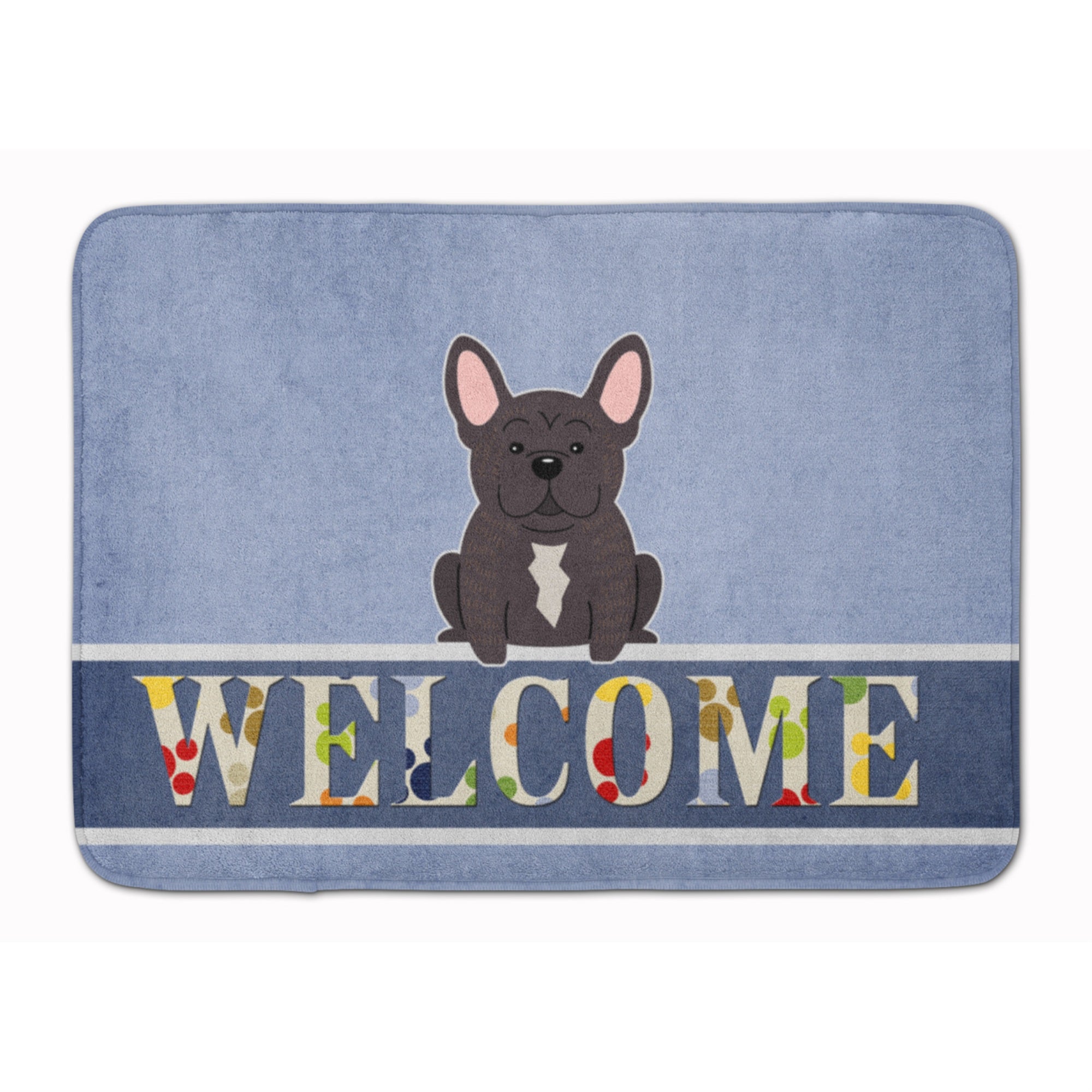 'Caroline'S Treasures French Bulldog Brindle Welcome Floor Mat, 19 X 27, Multicolor''