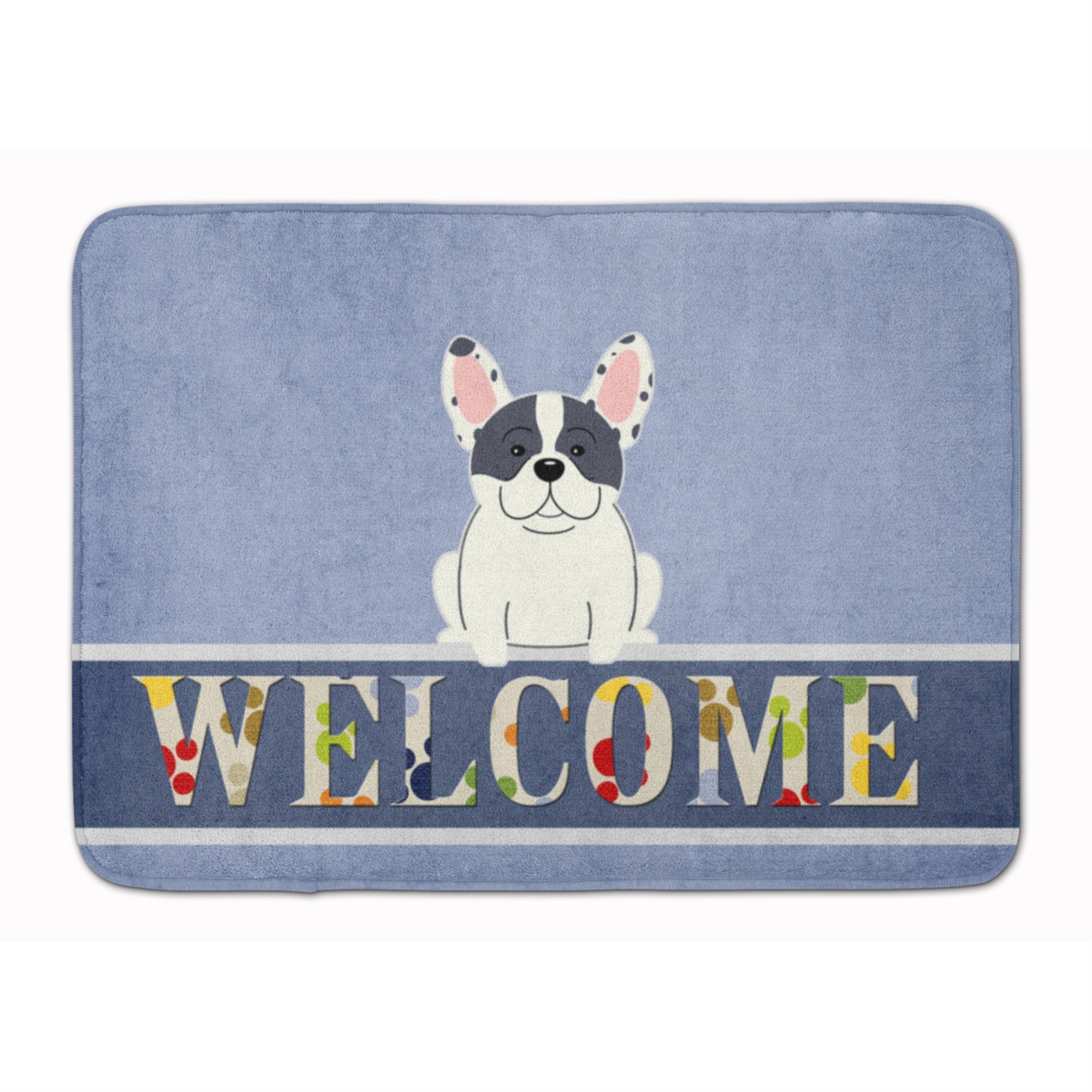 'Caroline'S Treasures French Bulldog Piebald Welcome Floor Mat, 19 X 27, Multicolor''