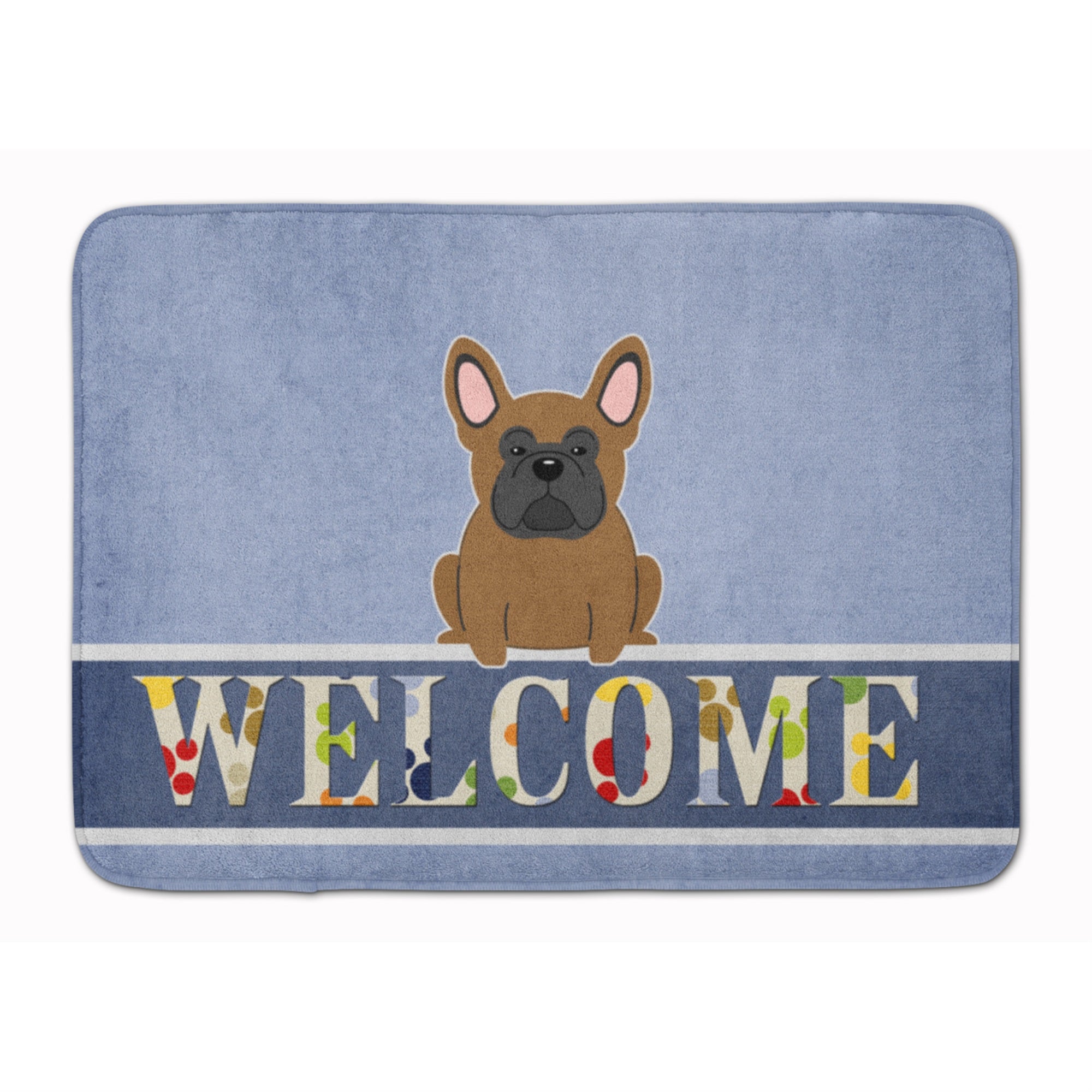 'Caroline'S Treasures French Bulldog Brown Welcome Floor Mat, 19 X 27, Multicolor''