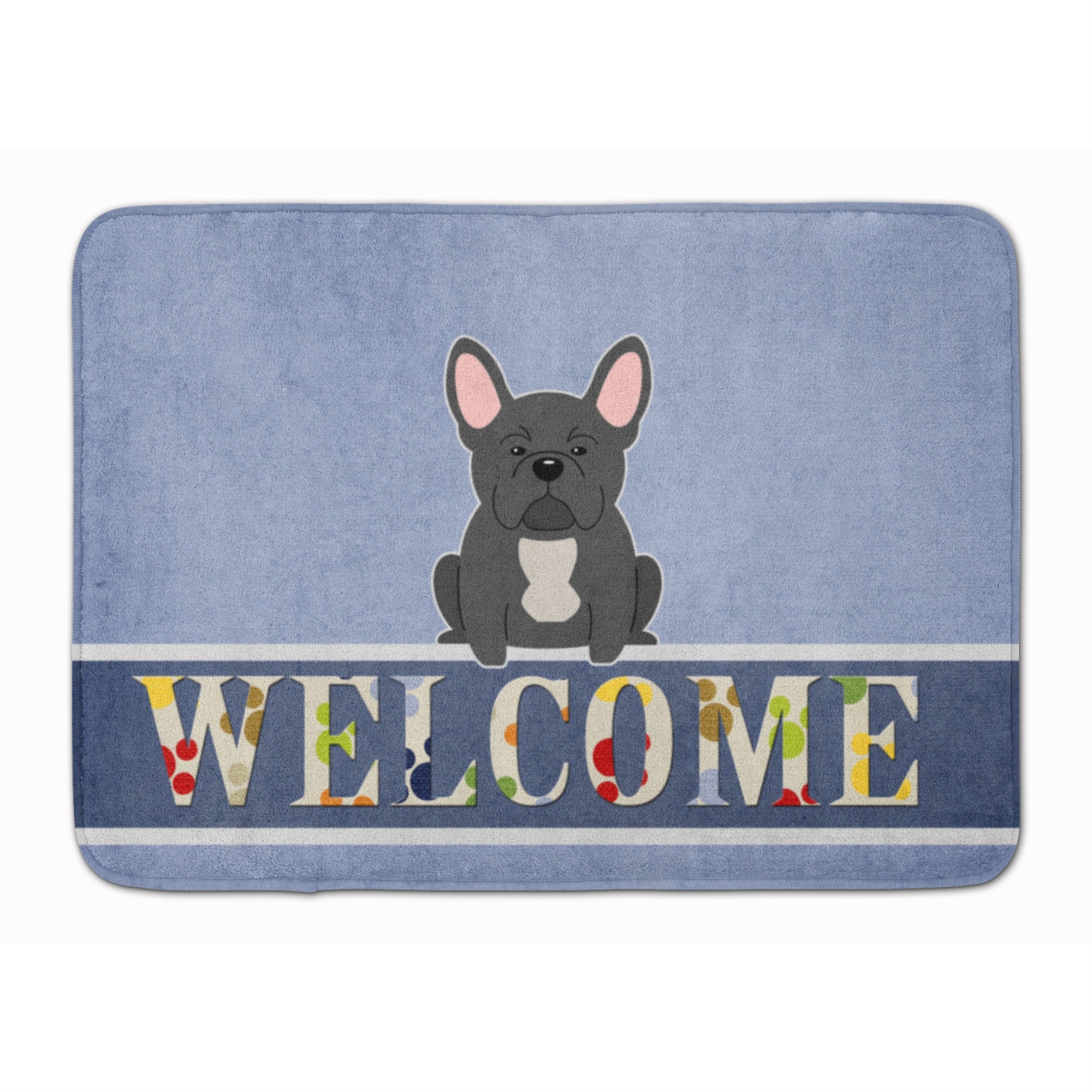 'Caroline'S Treasures French Bulldog Black Welcome Floor Mat, 19 X 27, Multicolor''