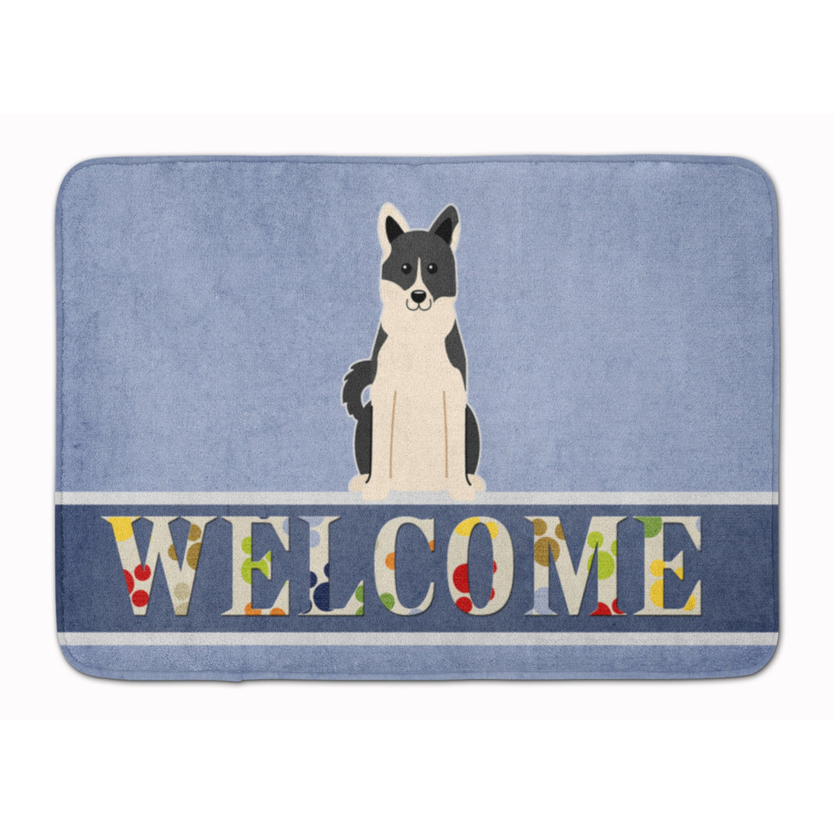 'Caroline'S Treasures Russo-European Laika Spitz Welcome Floor Mat, 19 X 27, Multicolor''