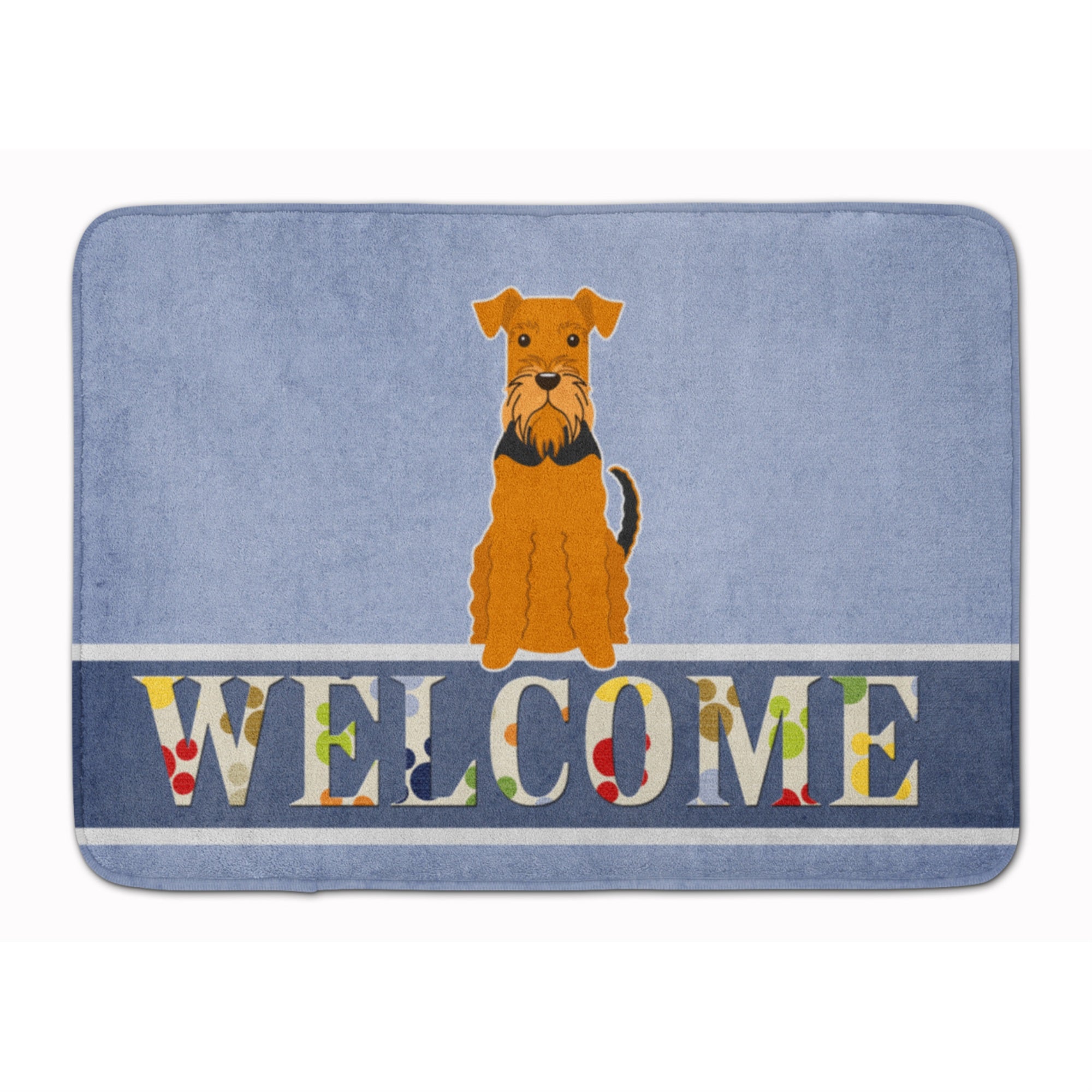 'Caroline'S Treasures Airedale Welcome Floor Mat, 19 X 27, Multicolor''