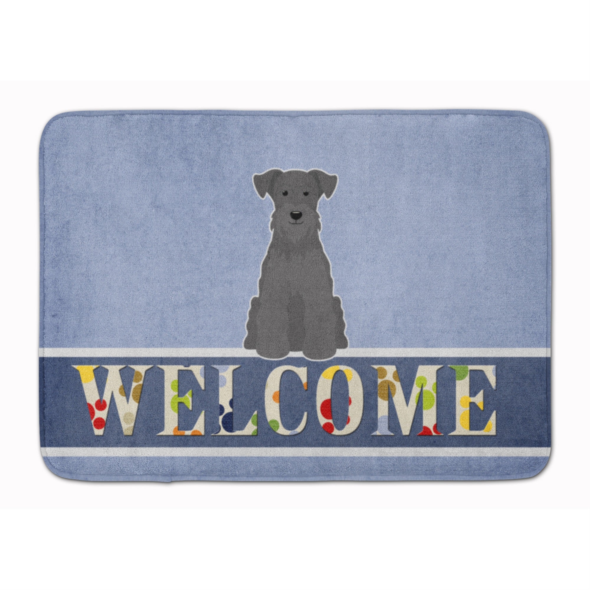 'Caroline'S Treasures Miniature Schanuzer Black Welcome Floor Mat, 19 X 27, Multicolor''