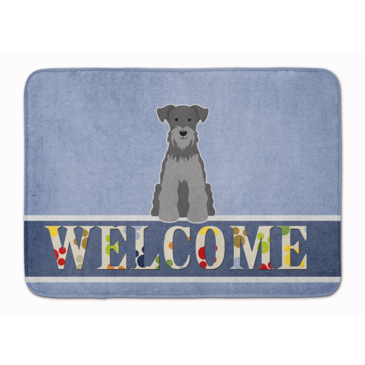 'Caroline'S Treasures Miniature Schanuzer Black Silver Floor Mat, 19 X 27, Multicolor''