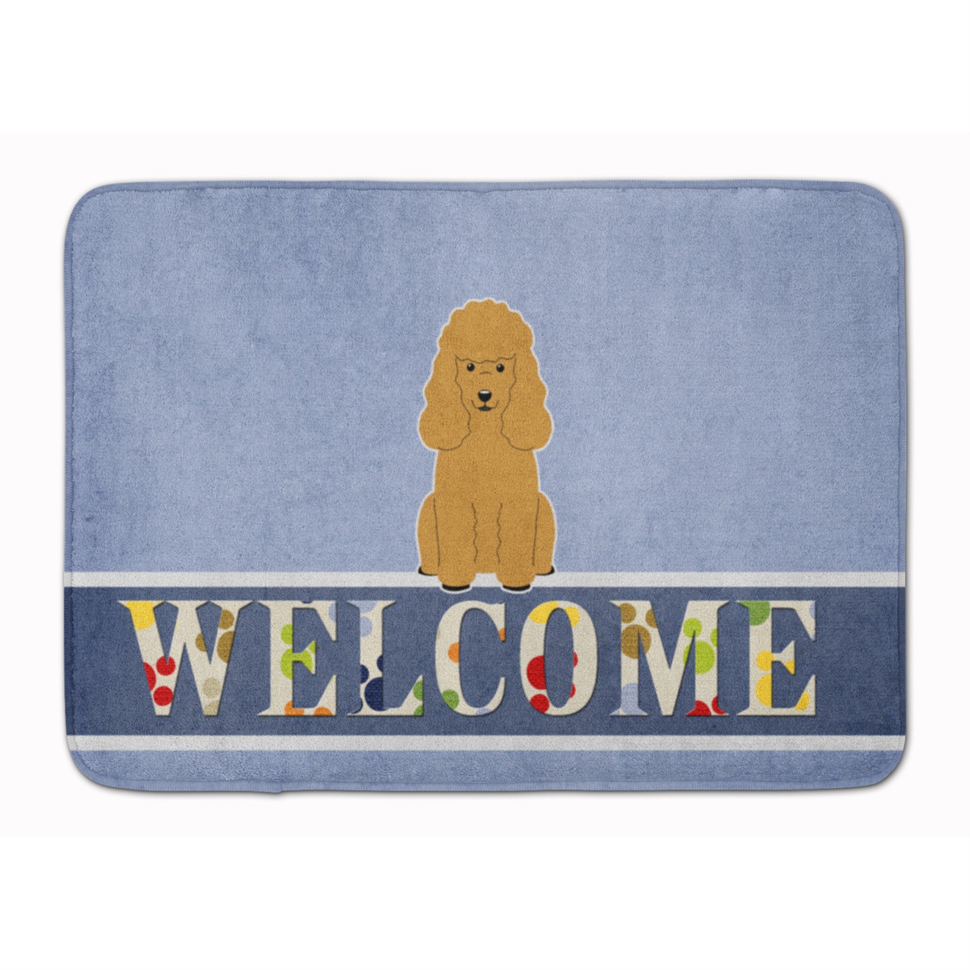 'Caroline'S Treasures Poodle Tan Welcome Floor Mat, 19 X 27, Multicolor''