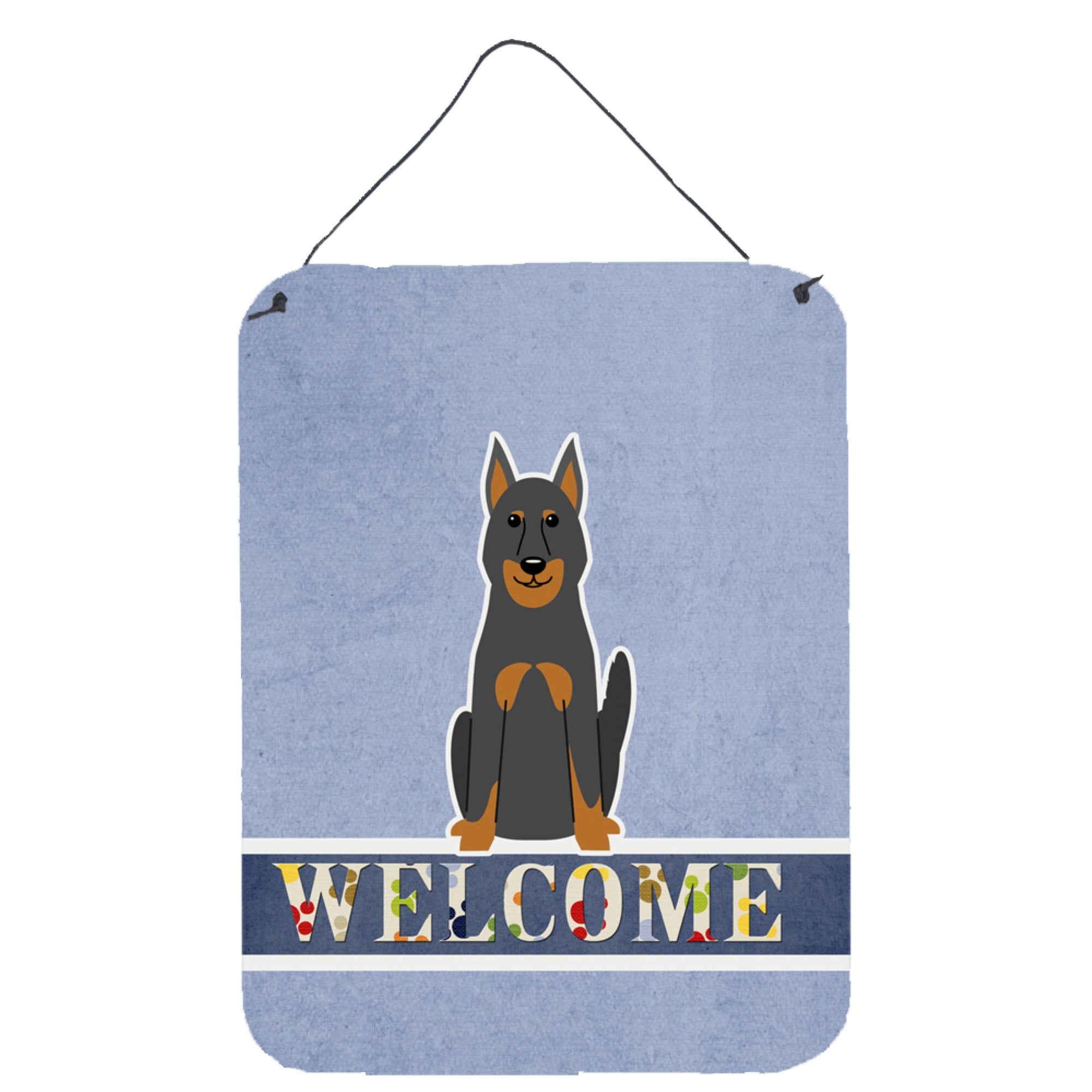 'Caroline'S Treasures Beauce Shepherd Dog Welcome Metal Print, 16 X 12, Multicolor''