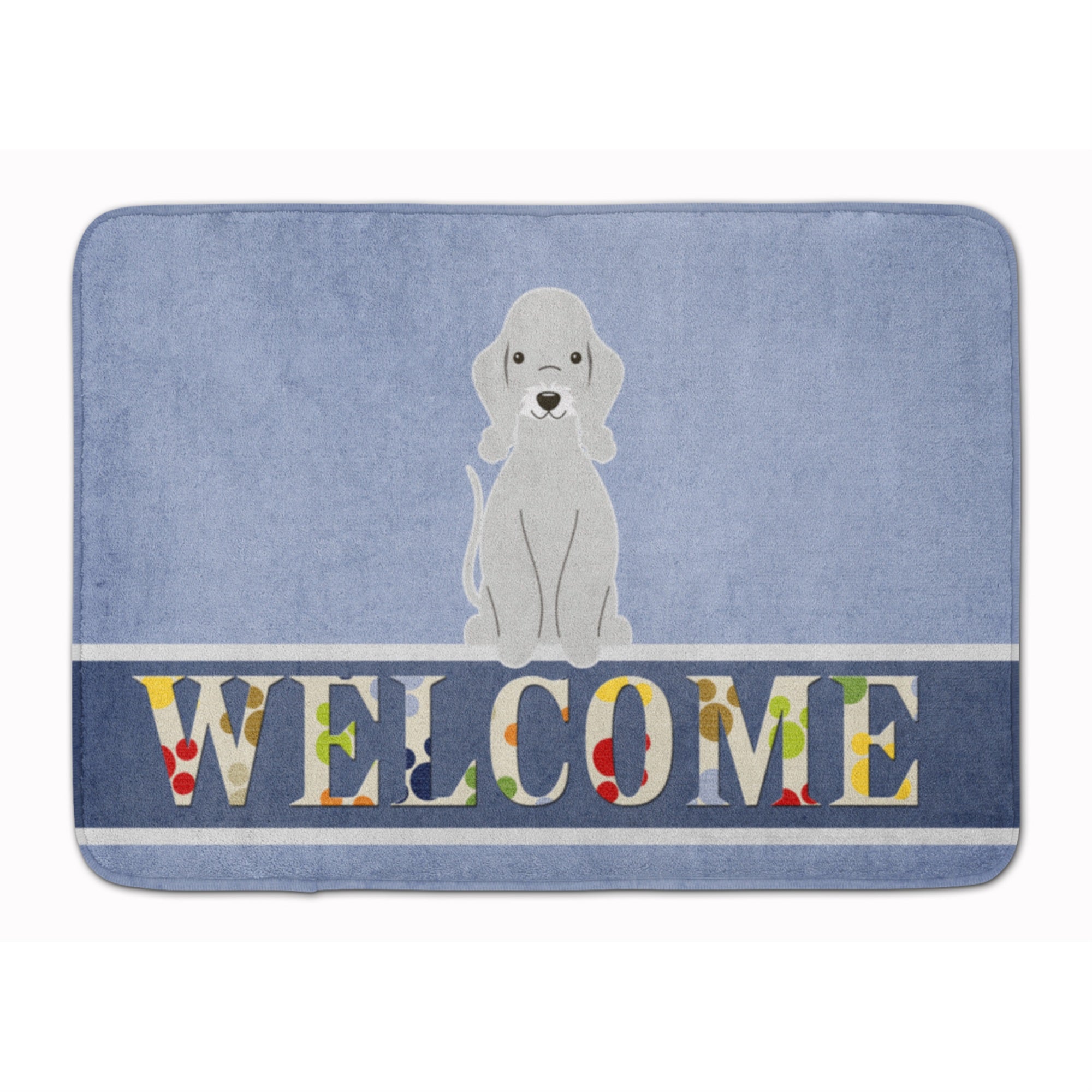 'Caroline'S Treasures Bedlington Terrier Blue Welcome Floor Mat, 19 X 27, Multicolor''