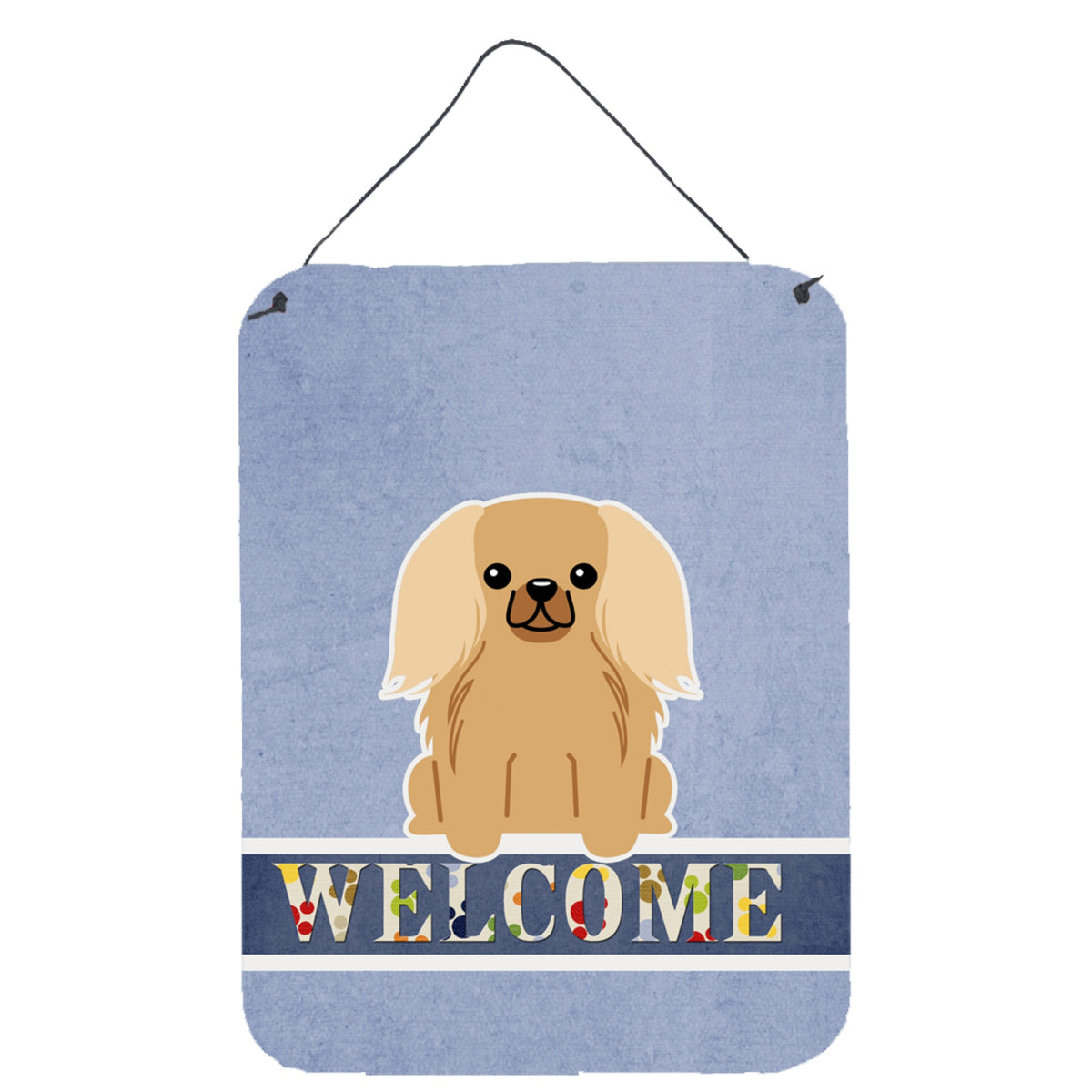 'Caroline'S Treasures Pekingnese Fawn Sable Welcome Metal Print, 16 X 12, Multicolor''