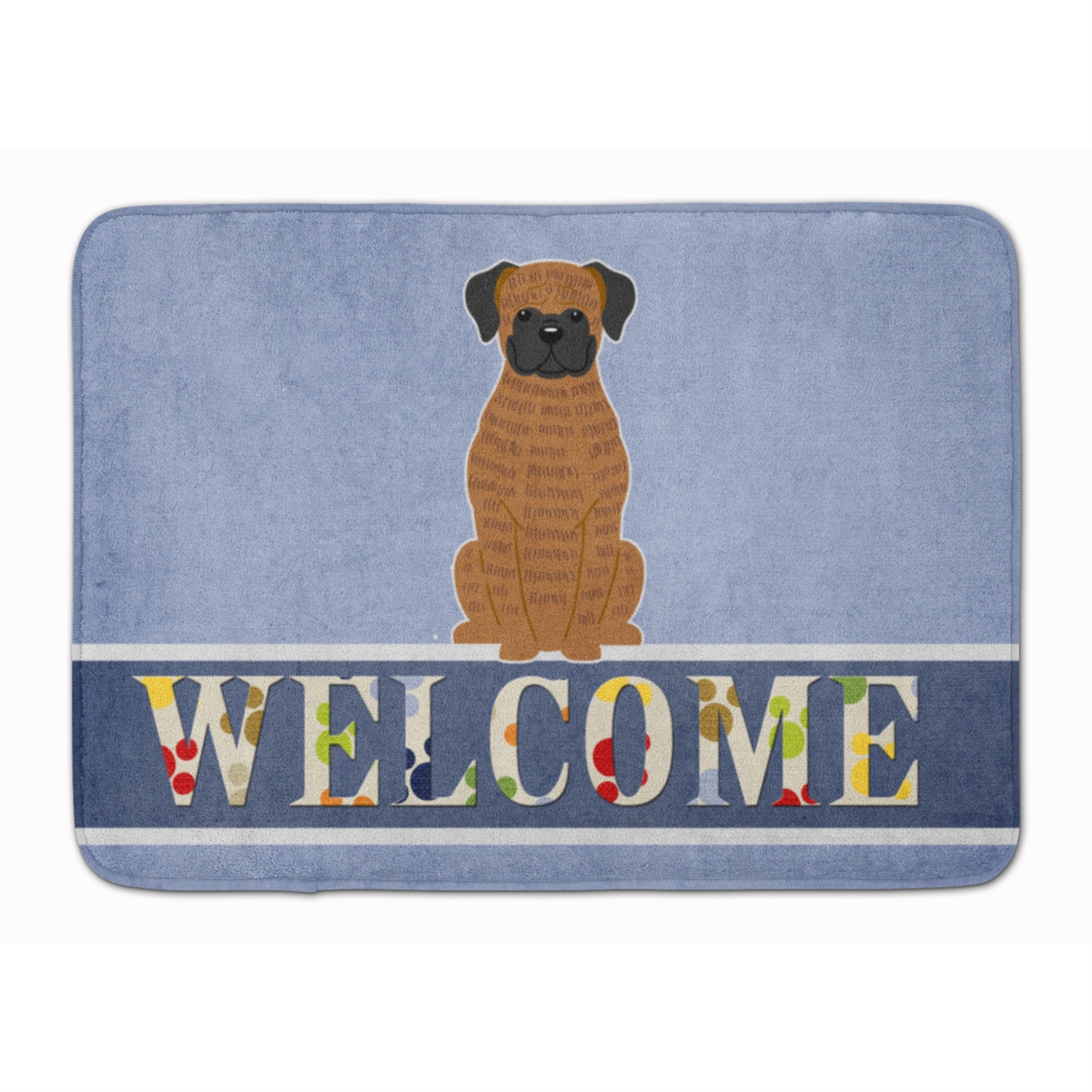'Caroline'S Treasures Brindle Boxer Welcome Floor Mat, 19 X 27, Multicolor''