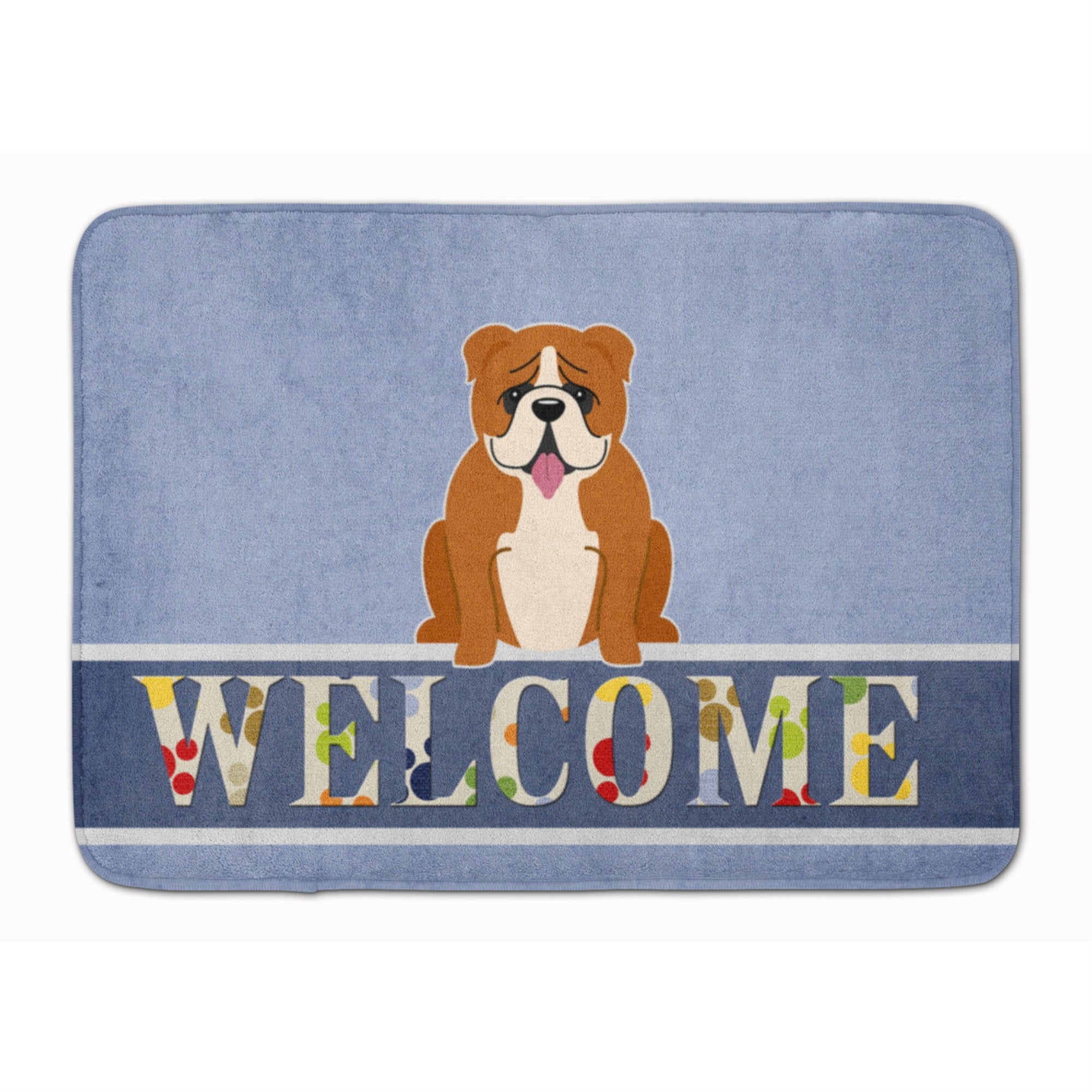 'Caroline'S Treasures English Bulldog Red White Welcome Floor Mat, 19 X 27, Multicolor''