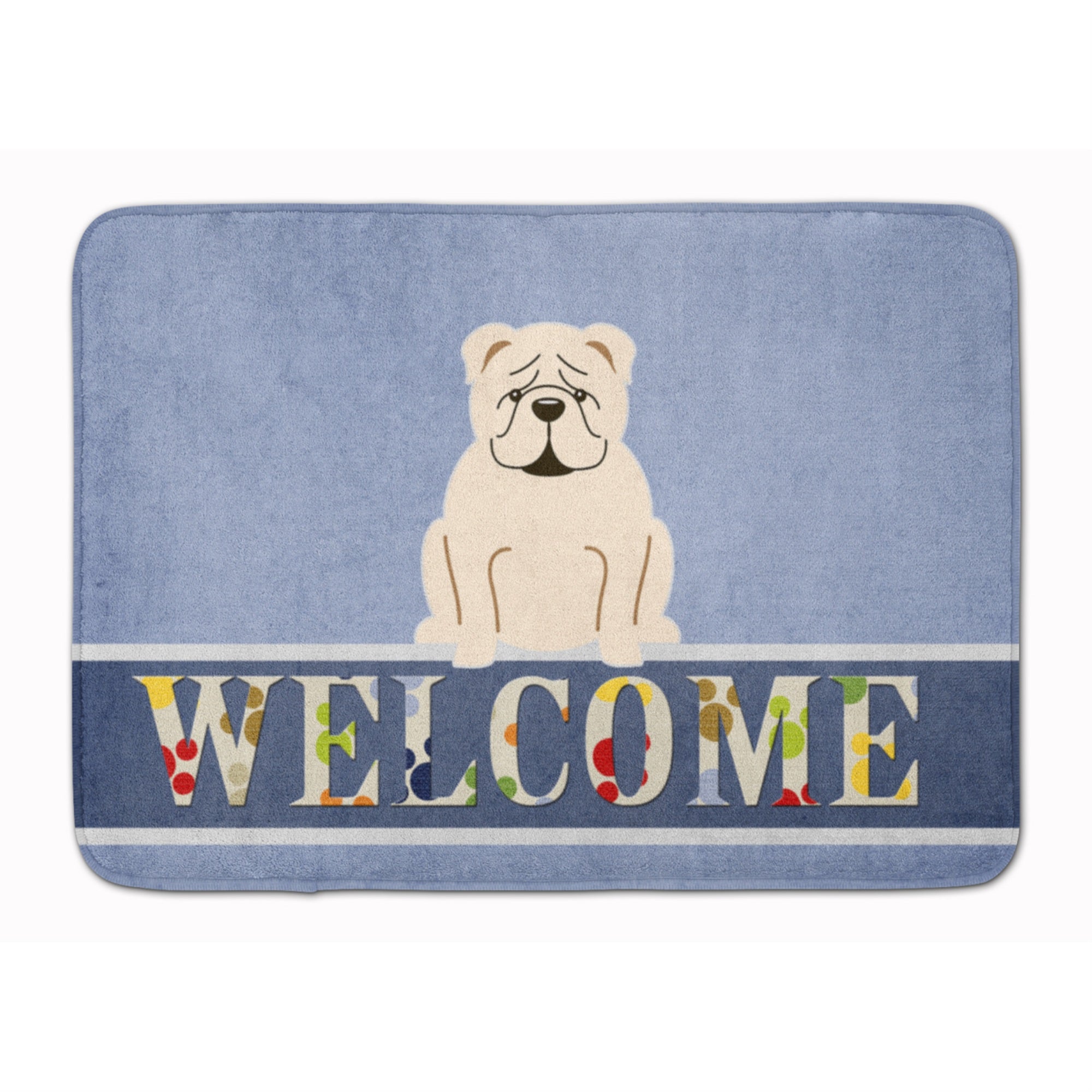 'Caroline'S Treasures English Bulldog White Welcome Floor Mat, 19 X 27, Multicolor''
