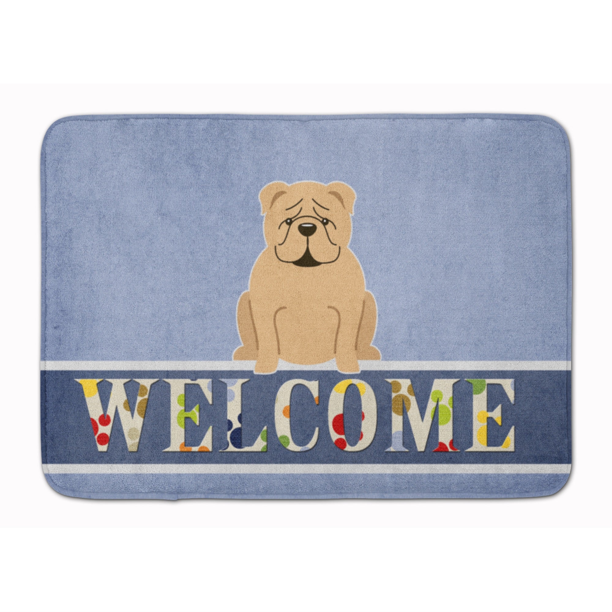 'Caroline'S Treasures English Bulldog Fawn Welcome Floor Mat, 19 X 27, Multicolor''
