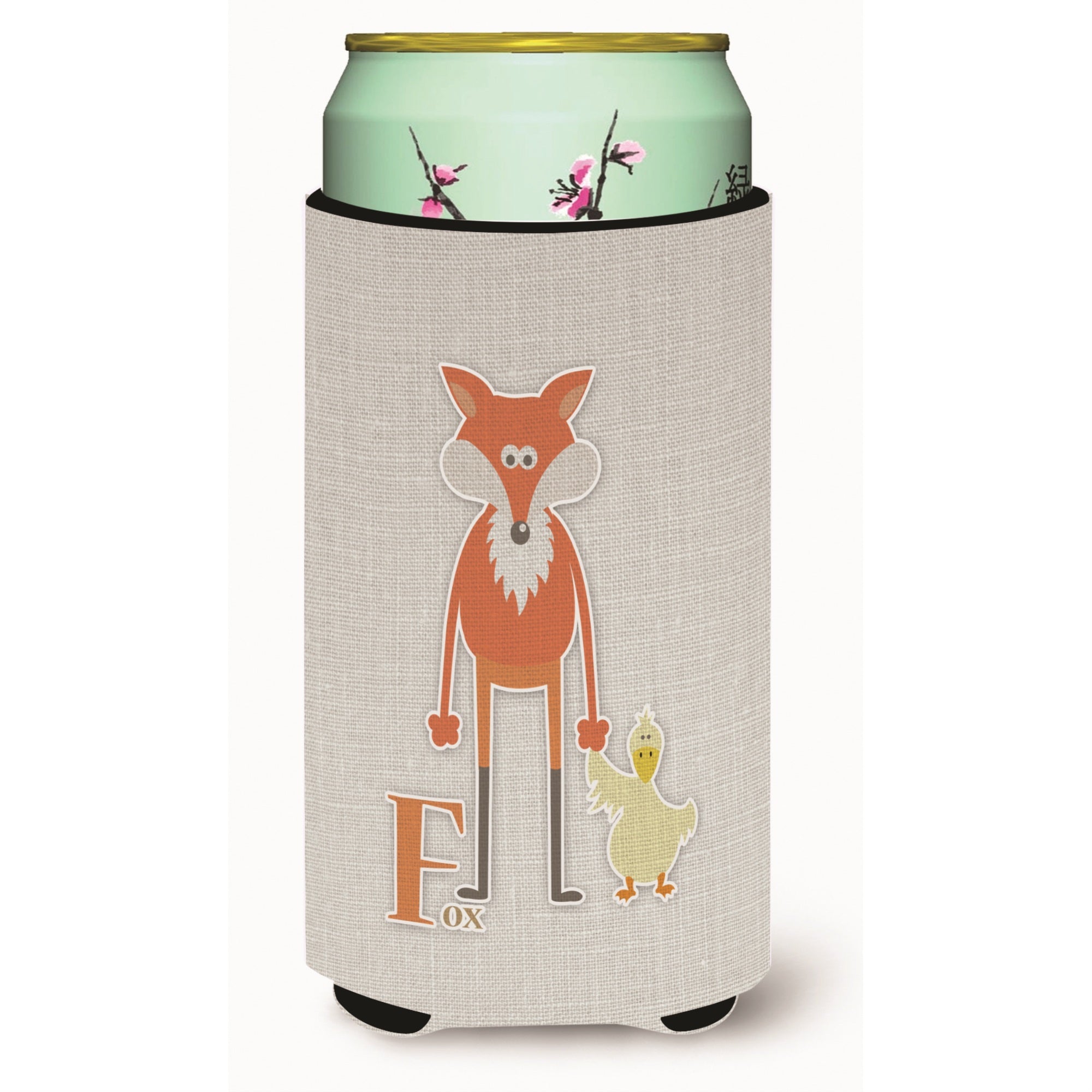 'Caroline'S Treasures Alphabet F For Fox Tall Boy Beverage Insulator Hugger, Multicolor''