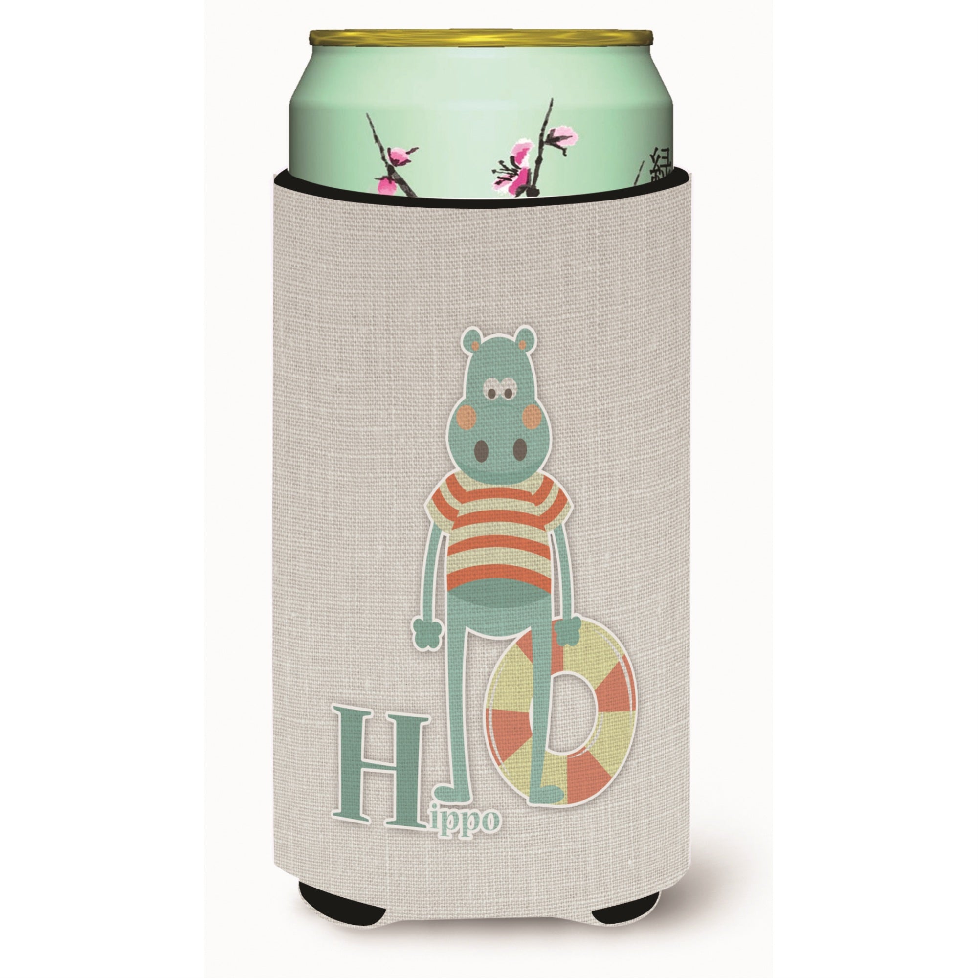 'Caroline'S Treasures Alphabet H For Hippopotamus Tall Boy Beverage Insulator Hugger, Multicolor''