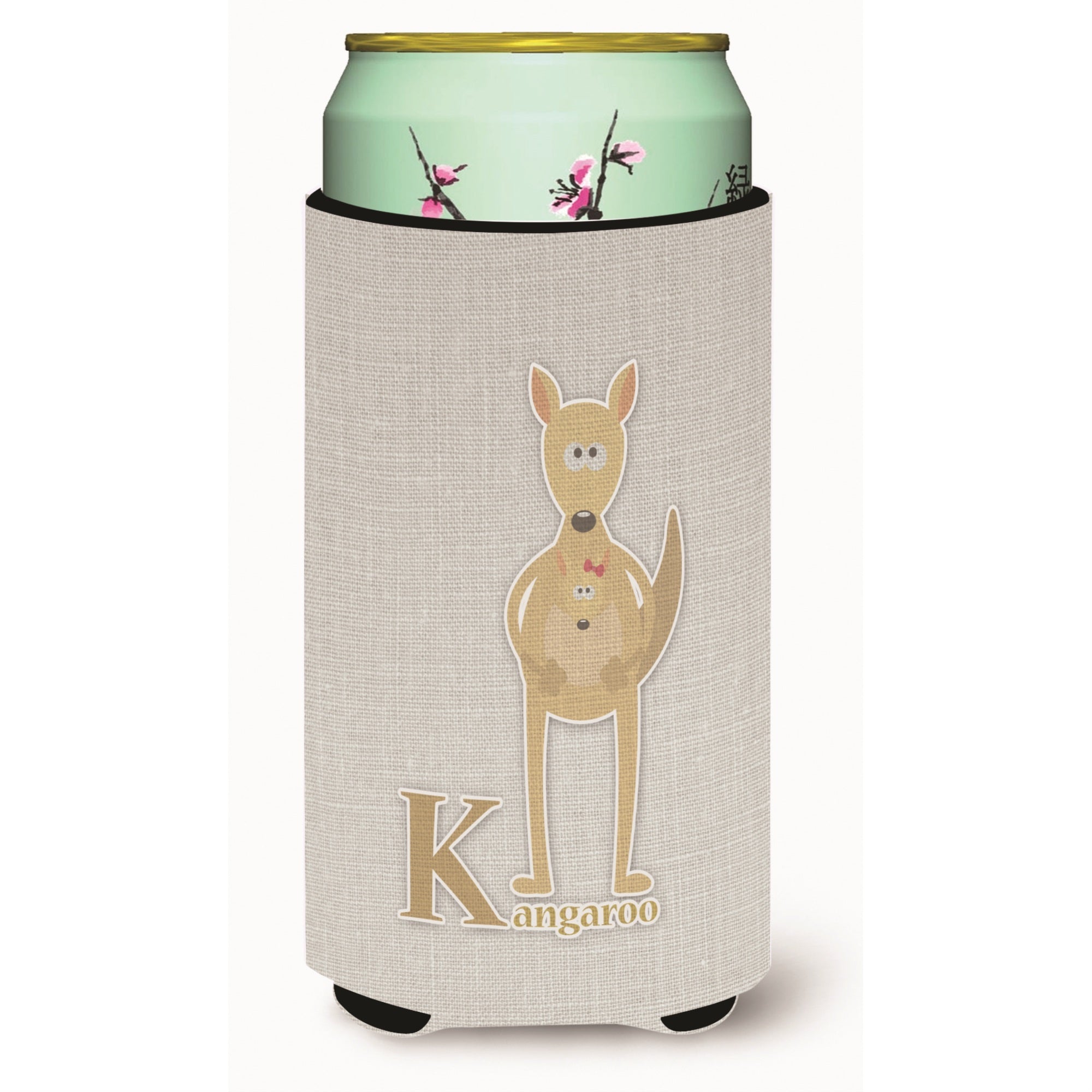 'Caroline'S Treasures Alphabet K For Kangaroo Tall Boy Beverage Insulator Hugger, Multicolor''