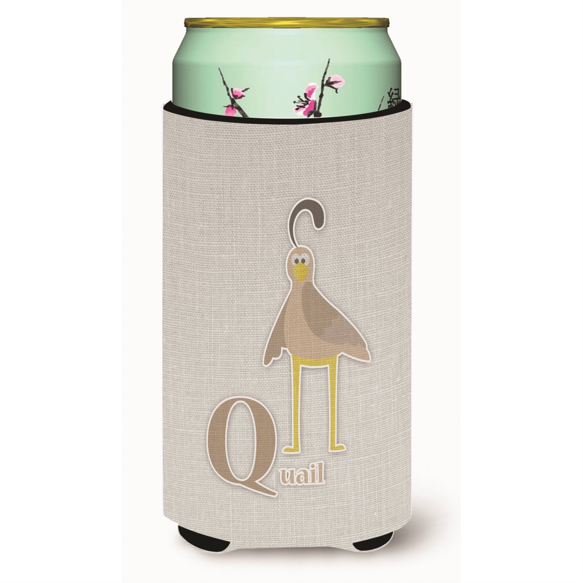 'Caroline'S Treasures Alphabet Q For Quail Tall Boy Beverage Insulator Hugger, Multicolor''