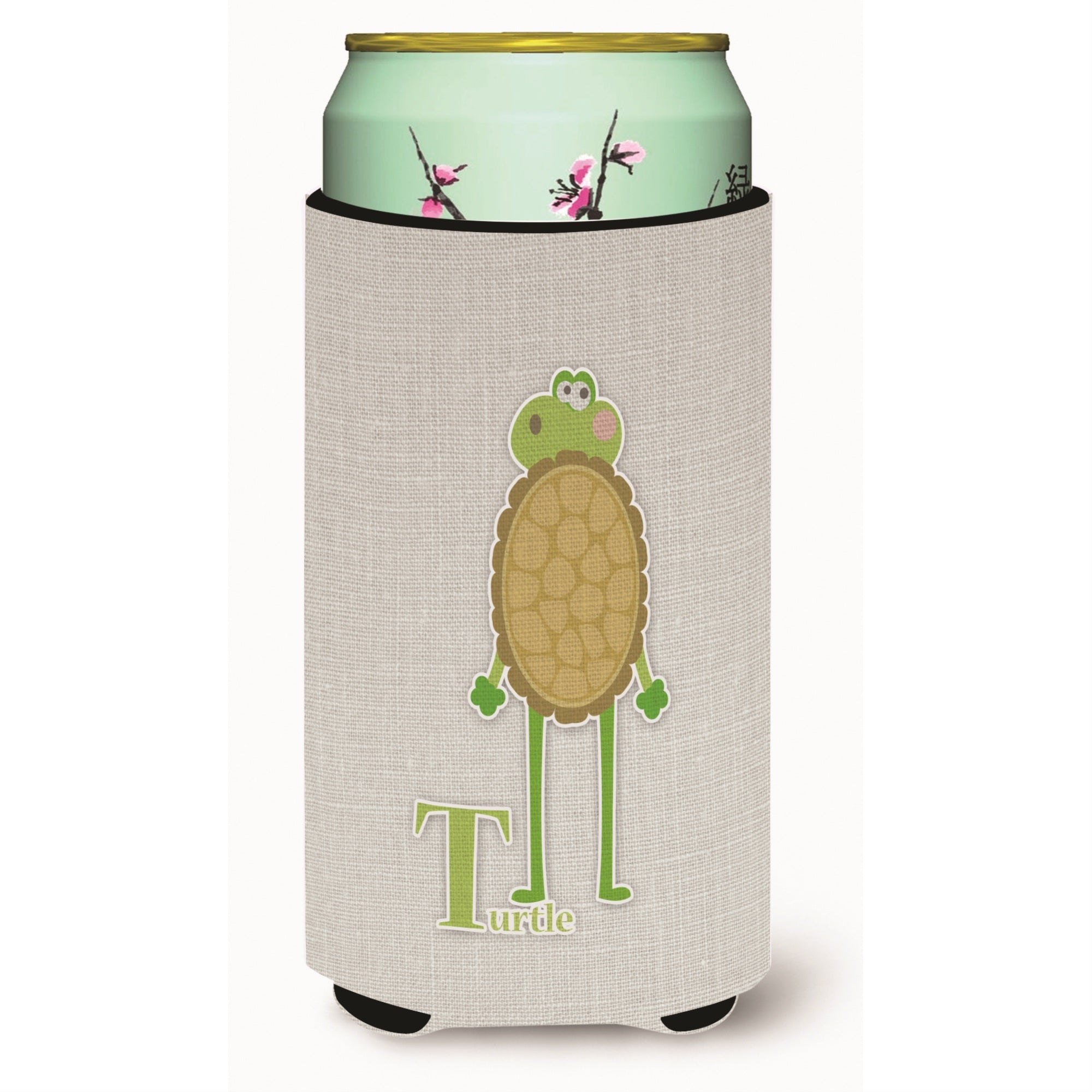 'Caroline'S Treasures Alphabet T For Turtle Tall Boy Beverage Insulator Hugger, Multicolor''