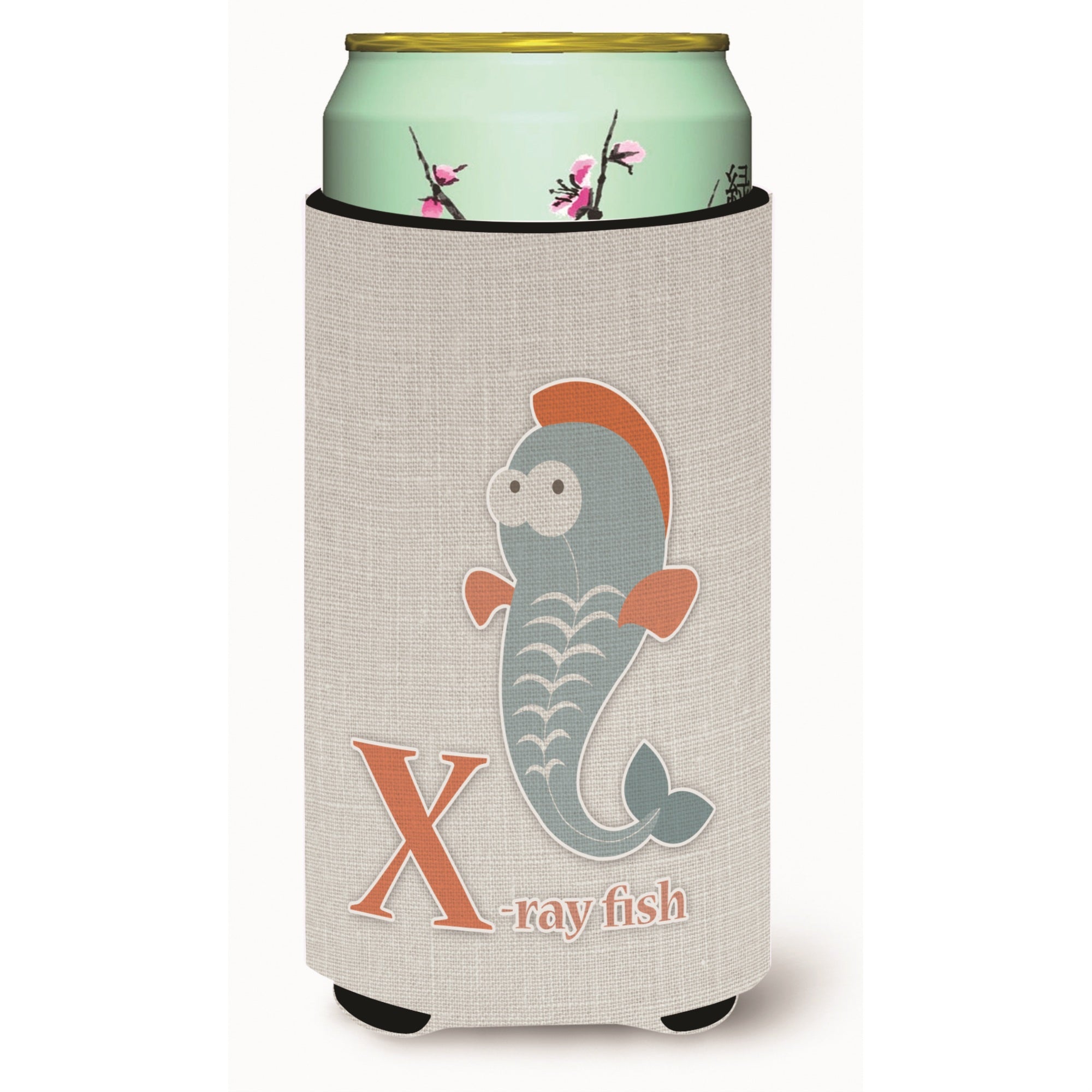 'Caroline'S Treasures Alphabet X For Xray Fish Tall Boy Beverage Insulator Hugger, Multicolor''