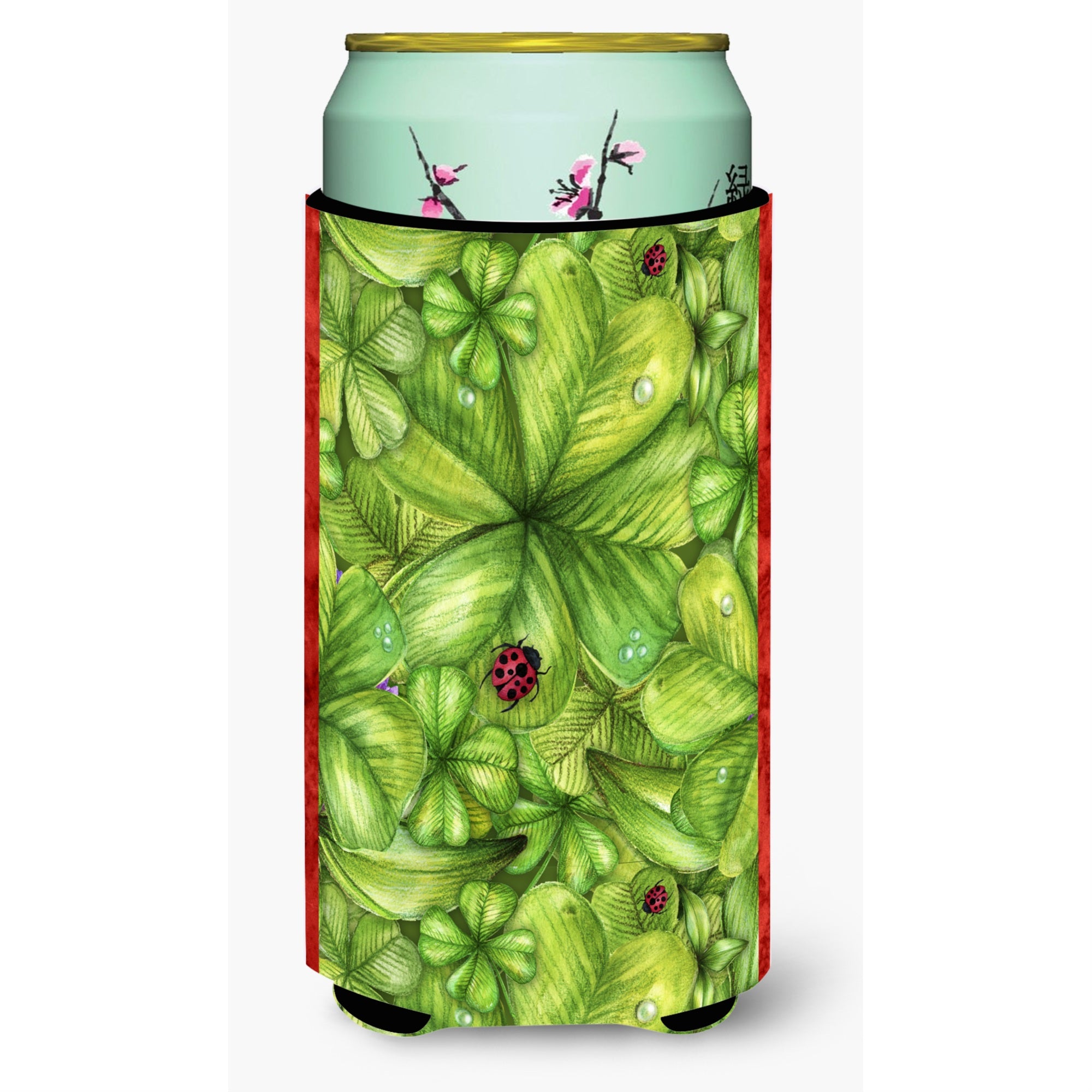 'Caroline'S Treasures Shamrocks & Lady Bugs Tall Boy Beverage Insulator Hugger, Multicolor''