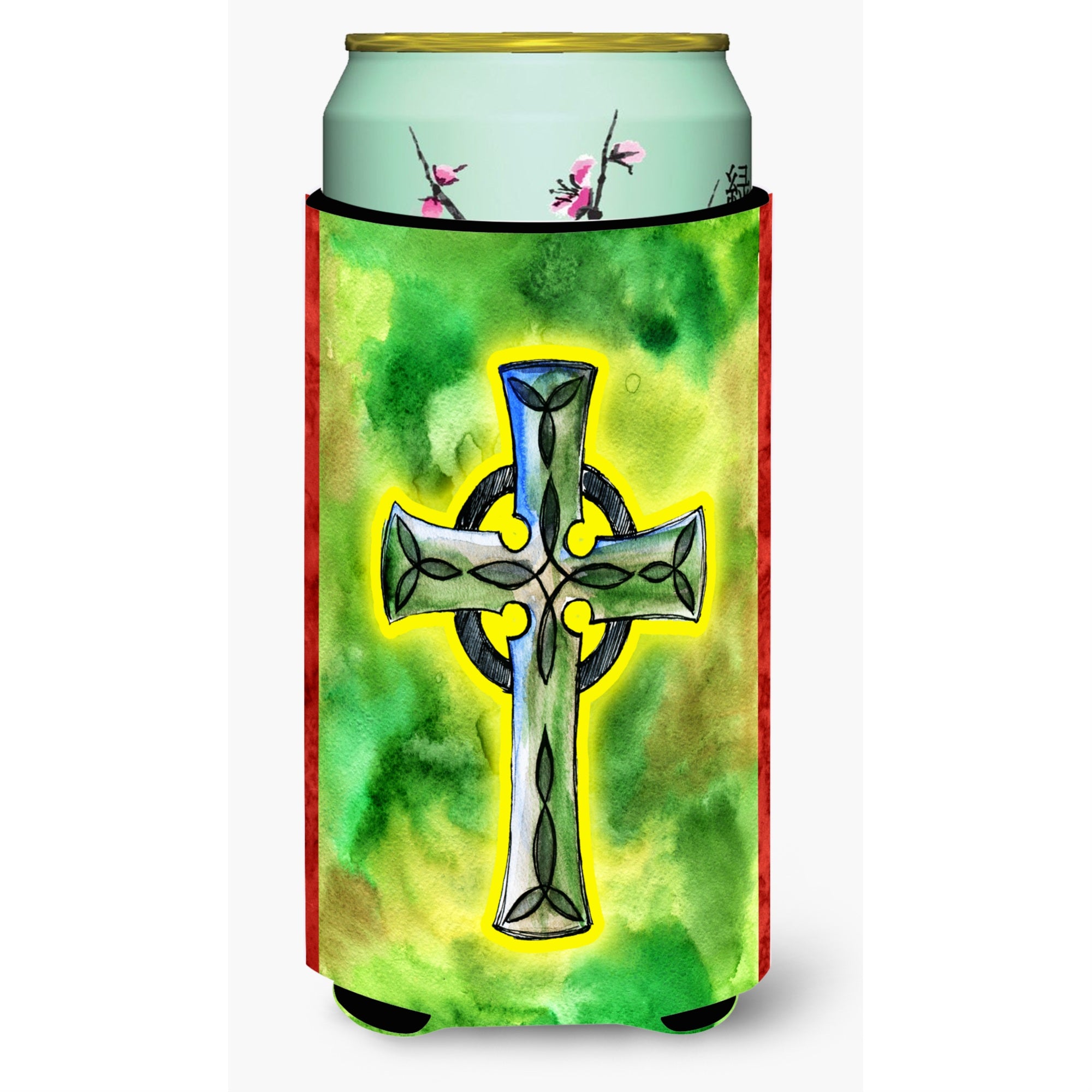 'Caroline'S Treasures Irish Celtic Cross Tall Boy Beverage Insulator Hugger, Multicolor''
