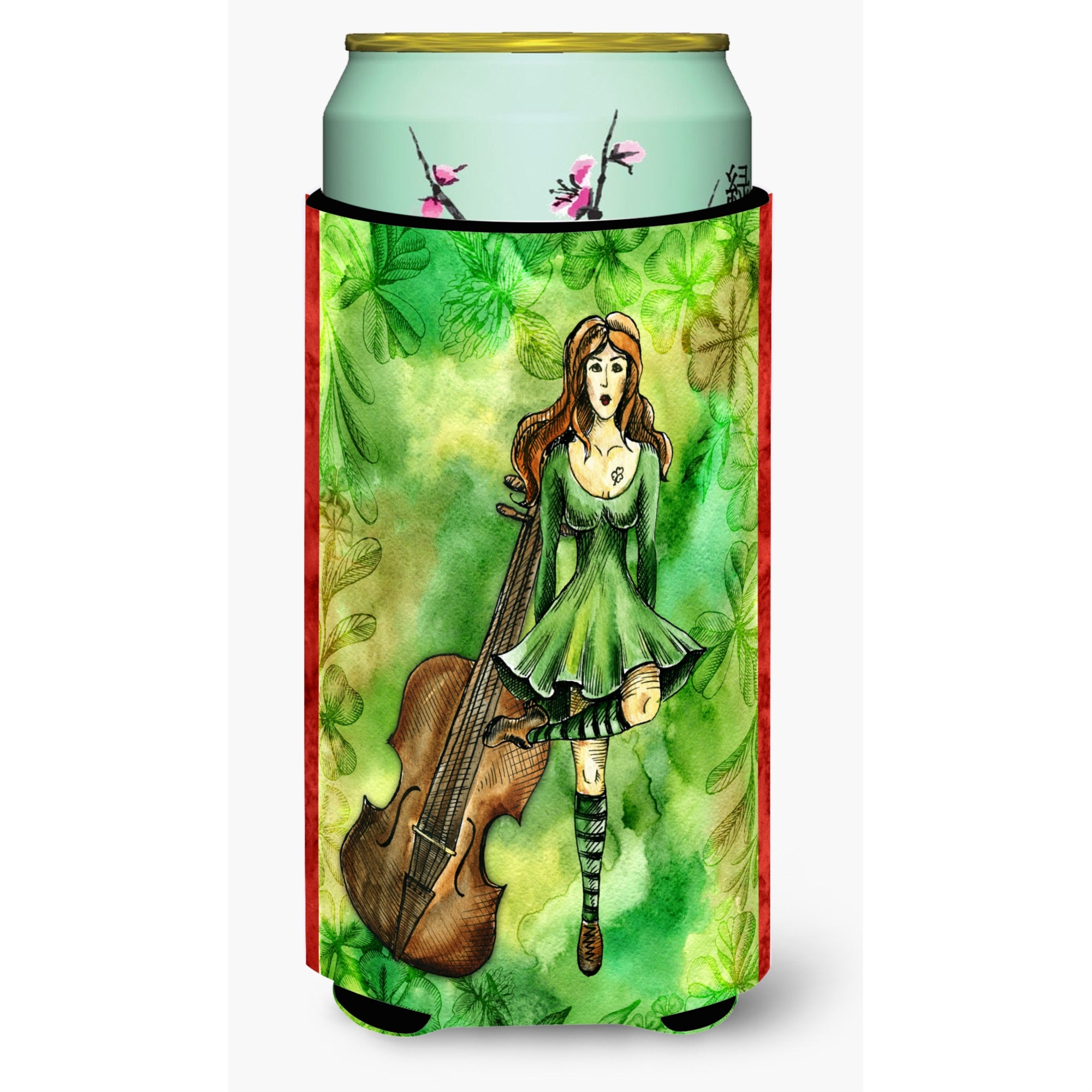 'Caroline'S Treasures Irish Dance Tall Boy Beverage Insulator Hugger, Multicolor''