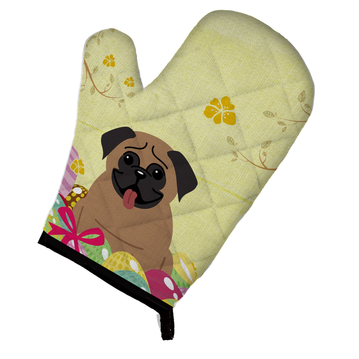 'Caroline'S Treasures Bb6005Ovmt Easter Eggs Pug Brown Oven Mitt, Multicolor, 12'''' X 8.5''''''