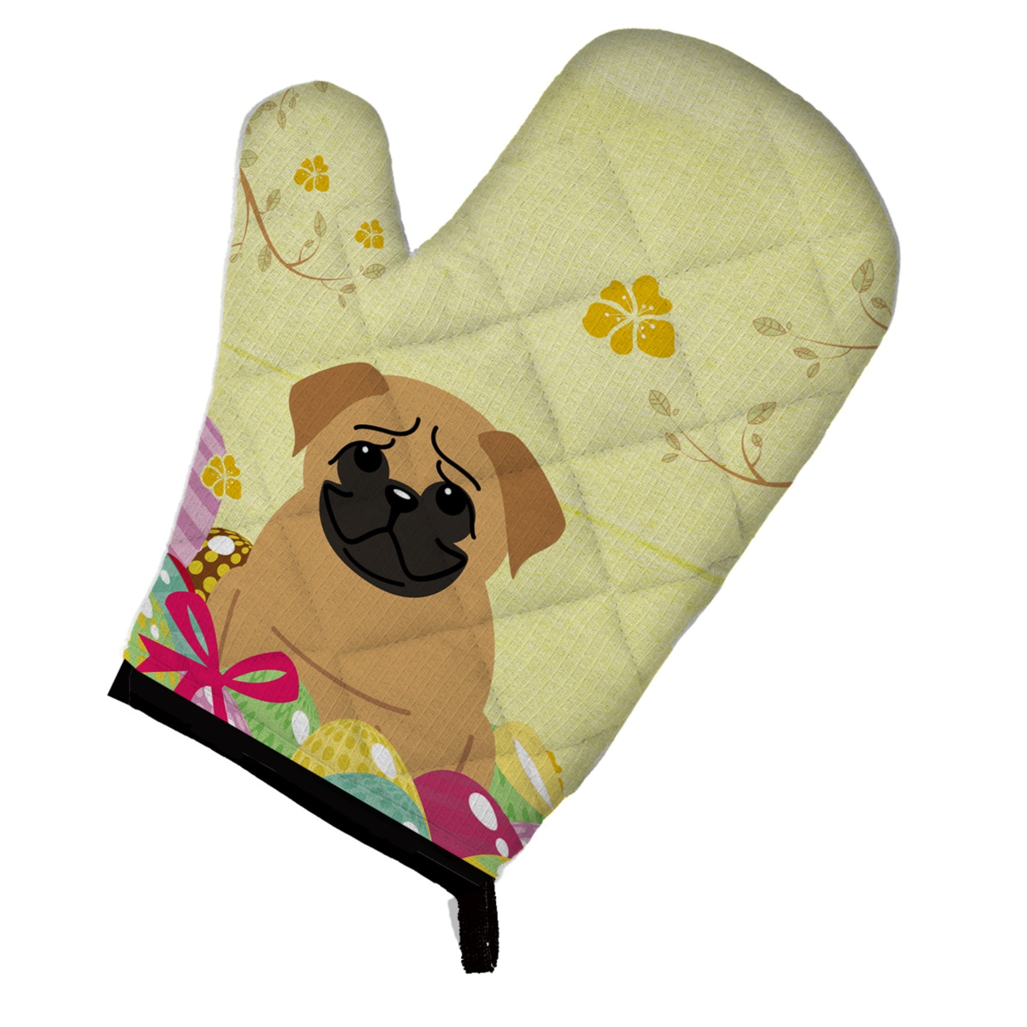 'Caroline'S Treasures Bb6007Ovmt Easter Eggs Pug Brown Oven Mitt, Multicolor, 12'''' X 8.5''''''