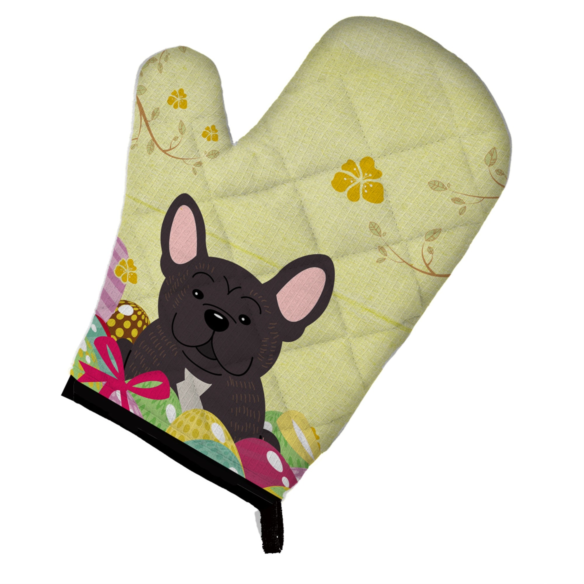 'Caroline'S Treasures Easter Eggs French Bulldog Brindle Oven Mitt, Multicolor, 12'''' X 8.5''''''